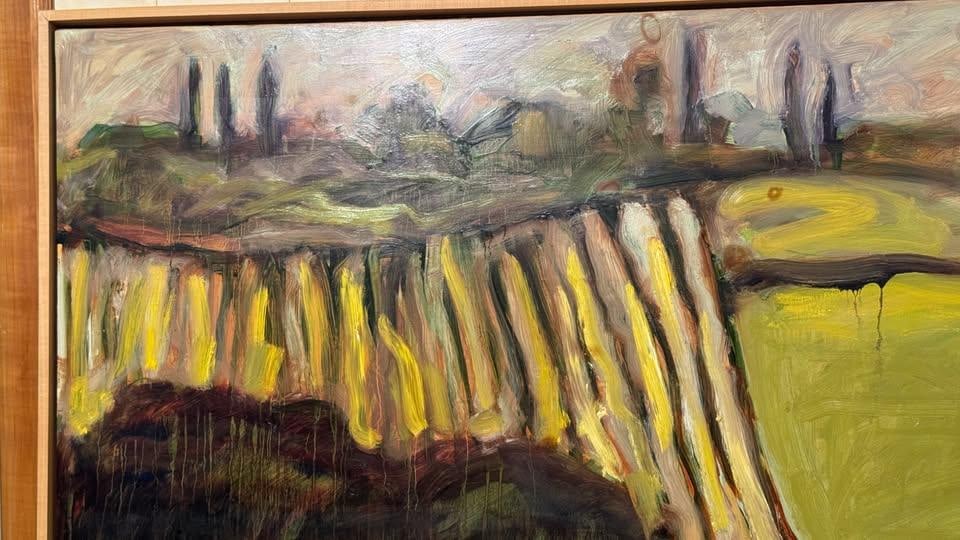 Herbert Murrie - Hills of San Gimignano (1997) Oil on Wood Panel, 60'' * 40'' - 6