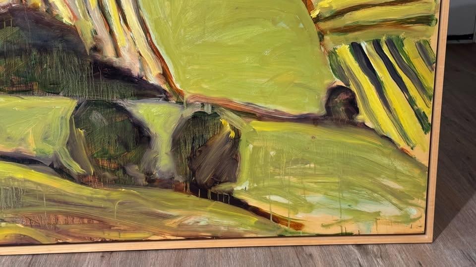 Herbert Murrie - Hills of San Gimignano (1997) Oil on Wood Panel, 60'' * 40'' - 9
