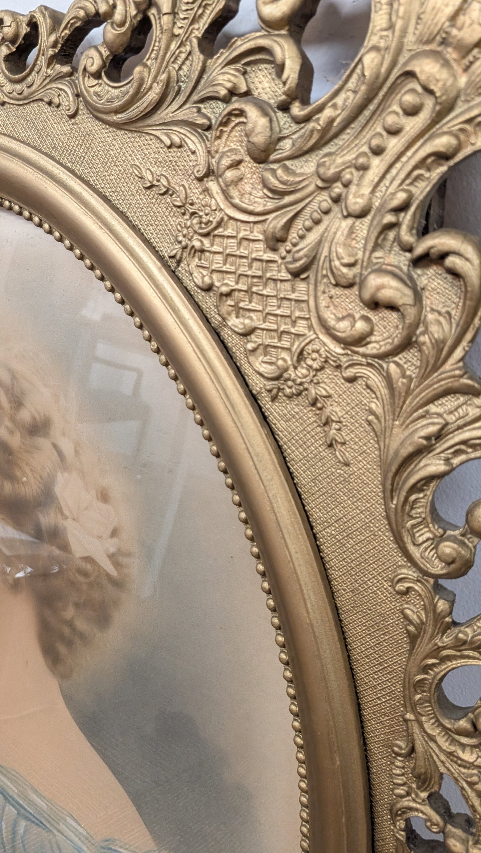 Victorian Era Portrait of Woman in Blue Dress - 2