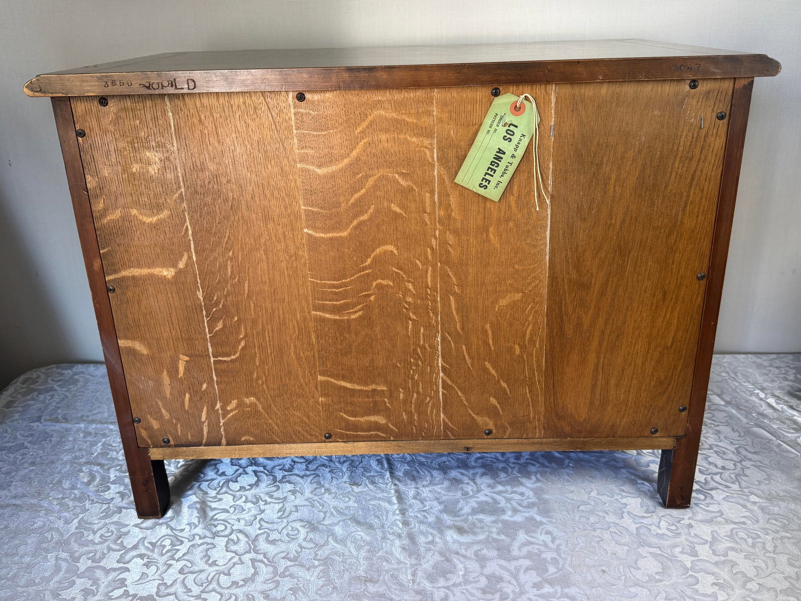 1980's John Widdicomb French Provincial 3 Drawer Nightstand Dresser - 8
