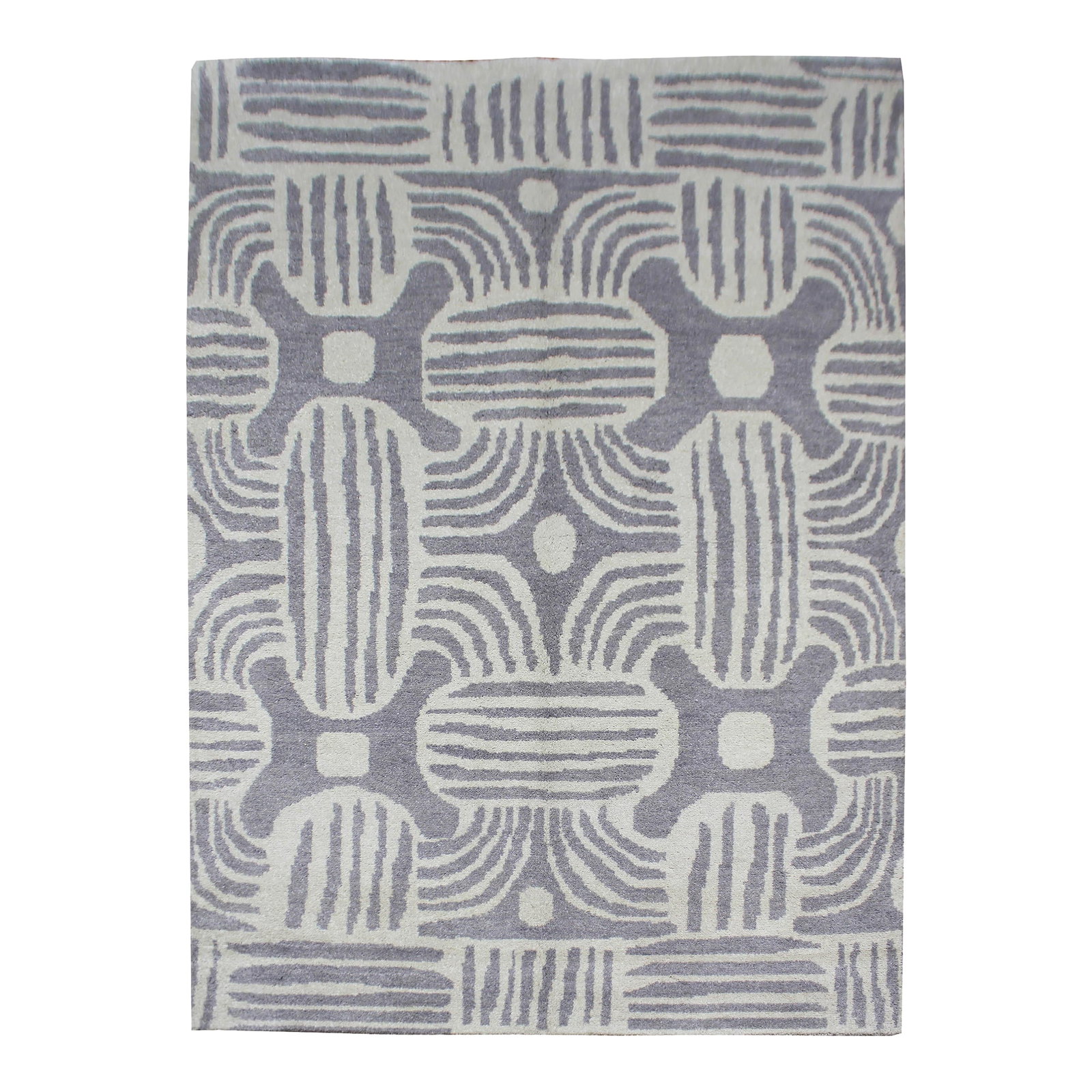 Hand Knotted Ikat Rug - 6' * 9': Beautiful handmade Ikat rug, It's a brand new rug with very modern design and colors, dyed with all natural dyes made from vegetable pigments. This extremely gorgeous rug is an eye catching example th