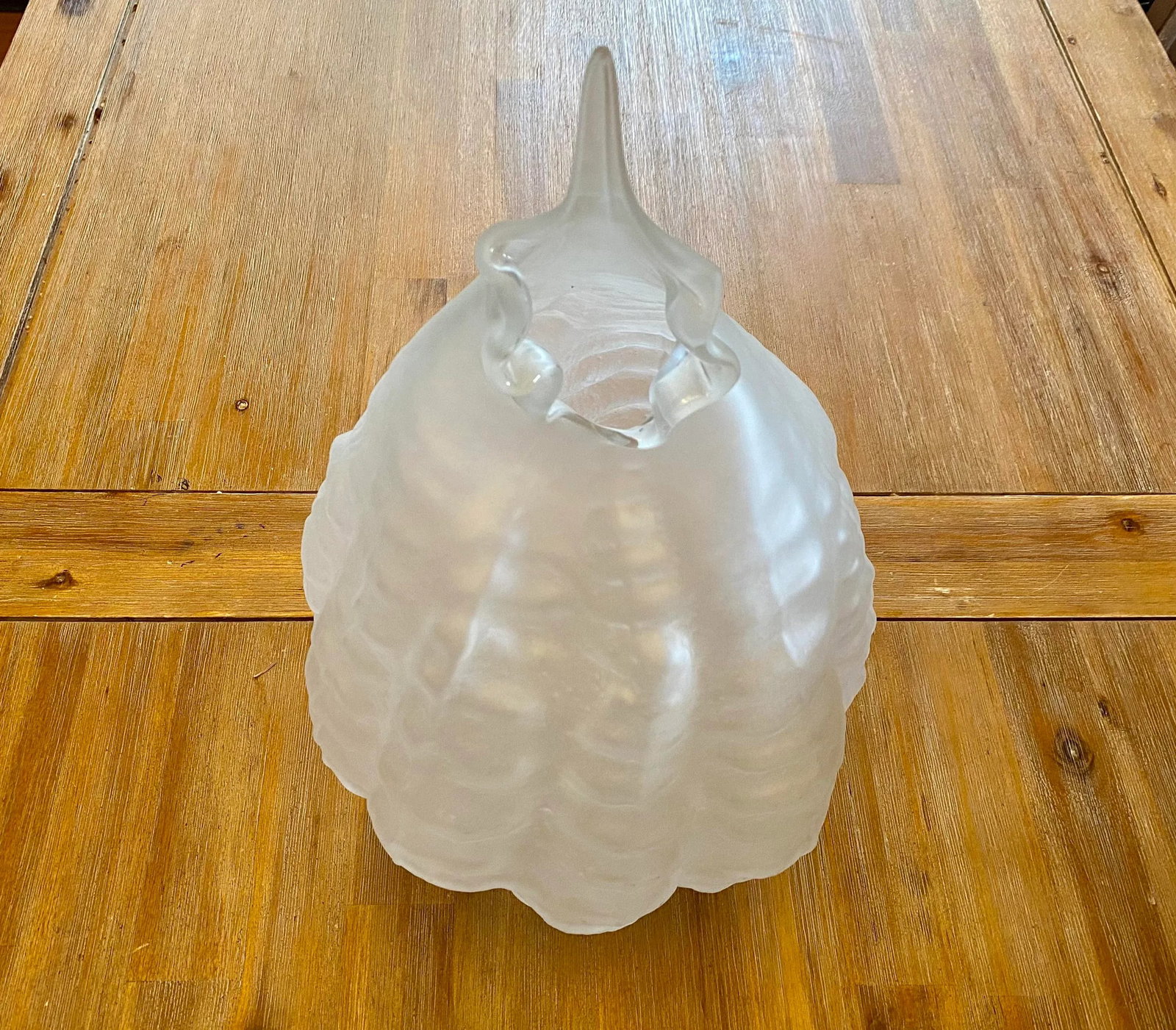 Limited Series Glass Sculpture 'Circium' in Frost by Nikolas Weinstein, a Frank Gehry Colleague - 10