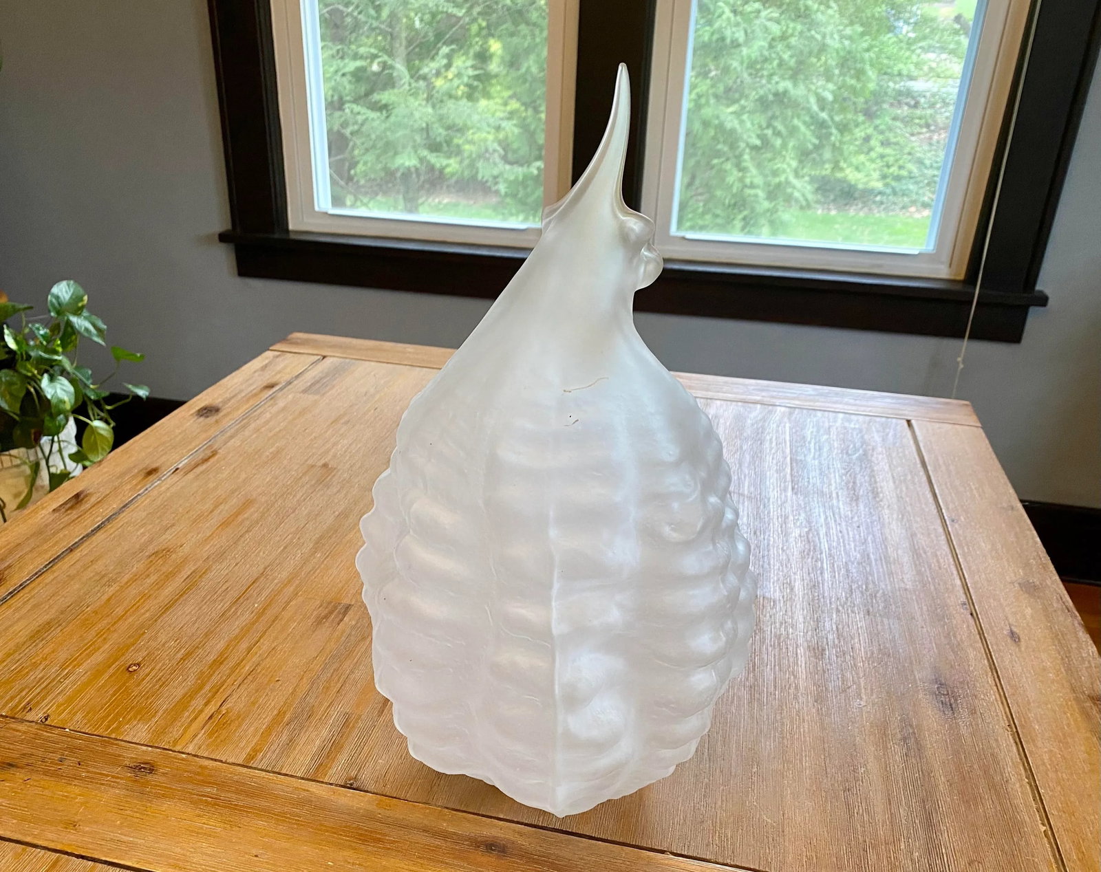 Limited Series Glass Sculpture 'Circium' in Frost by Nikolas Weinstein, a Frank Gehry Colleague - 11