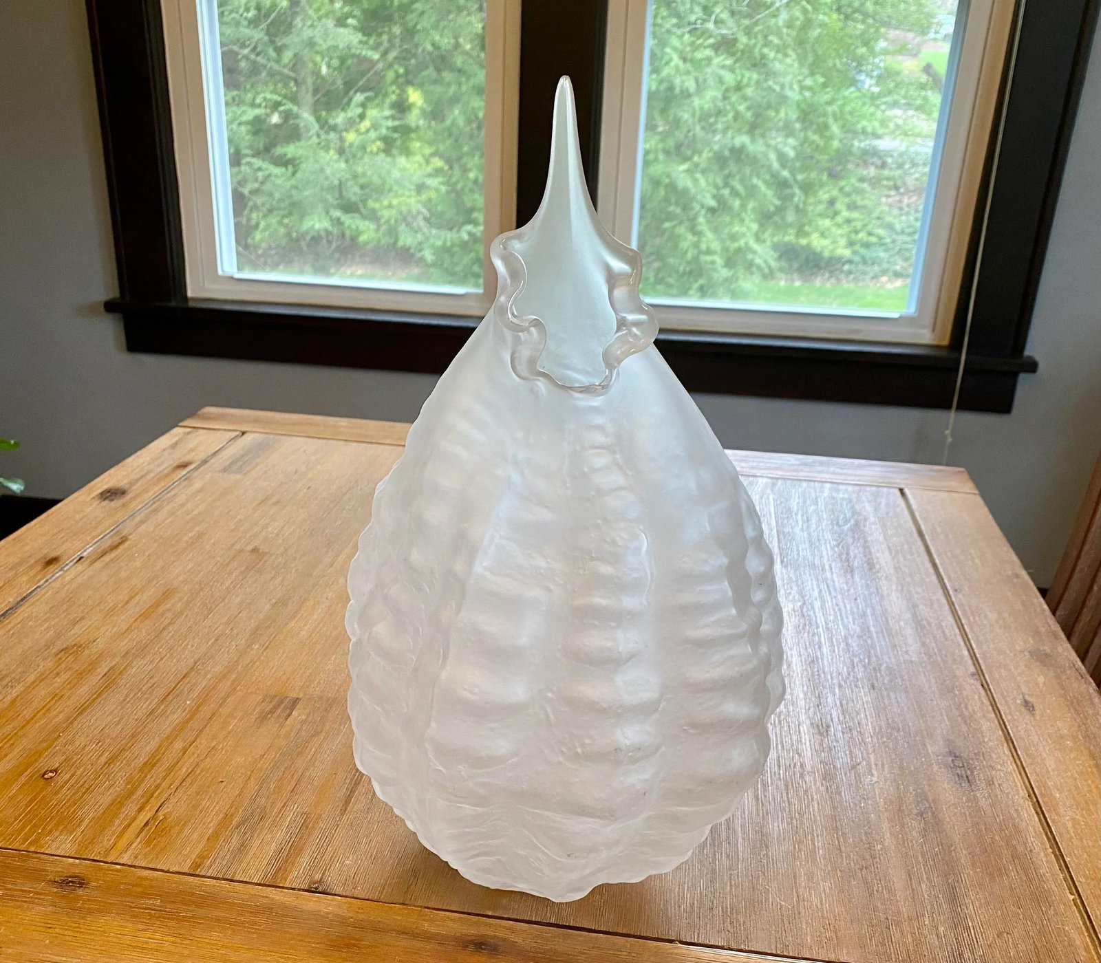 Limited Series Glass Sculpture 'Circium' in Frost by Nikolas Weinstein, a Frank Gehry Colleague - 8