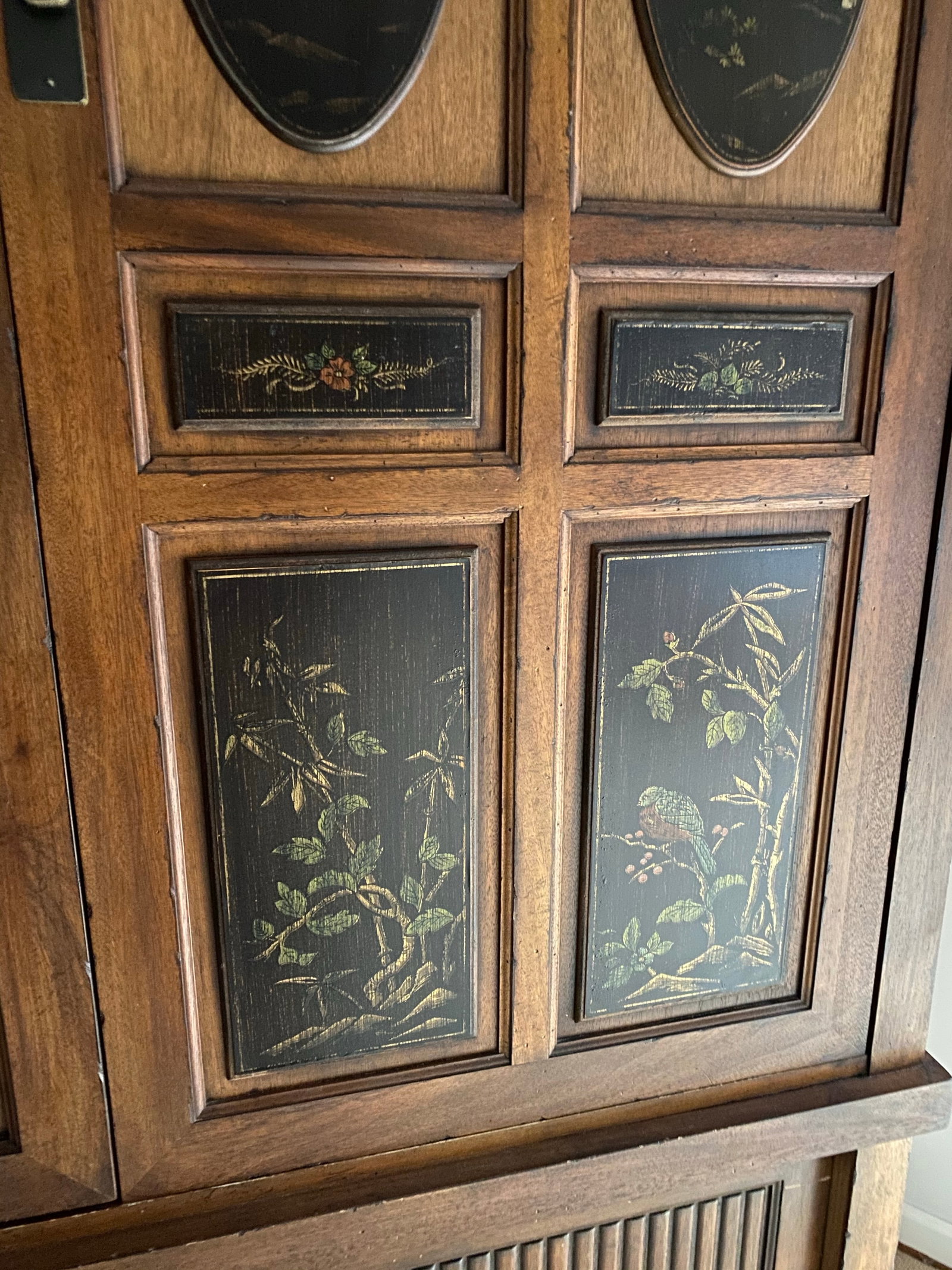 Late 20th Century Mandalay by Drexel Heritage Entertainment Armoire in Decorative Asian-Style - 2