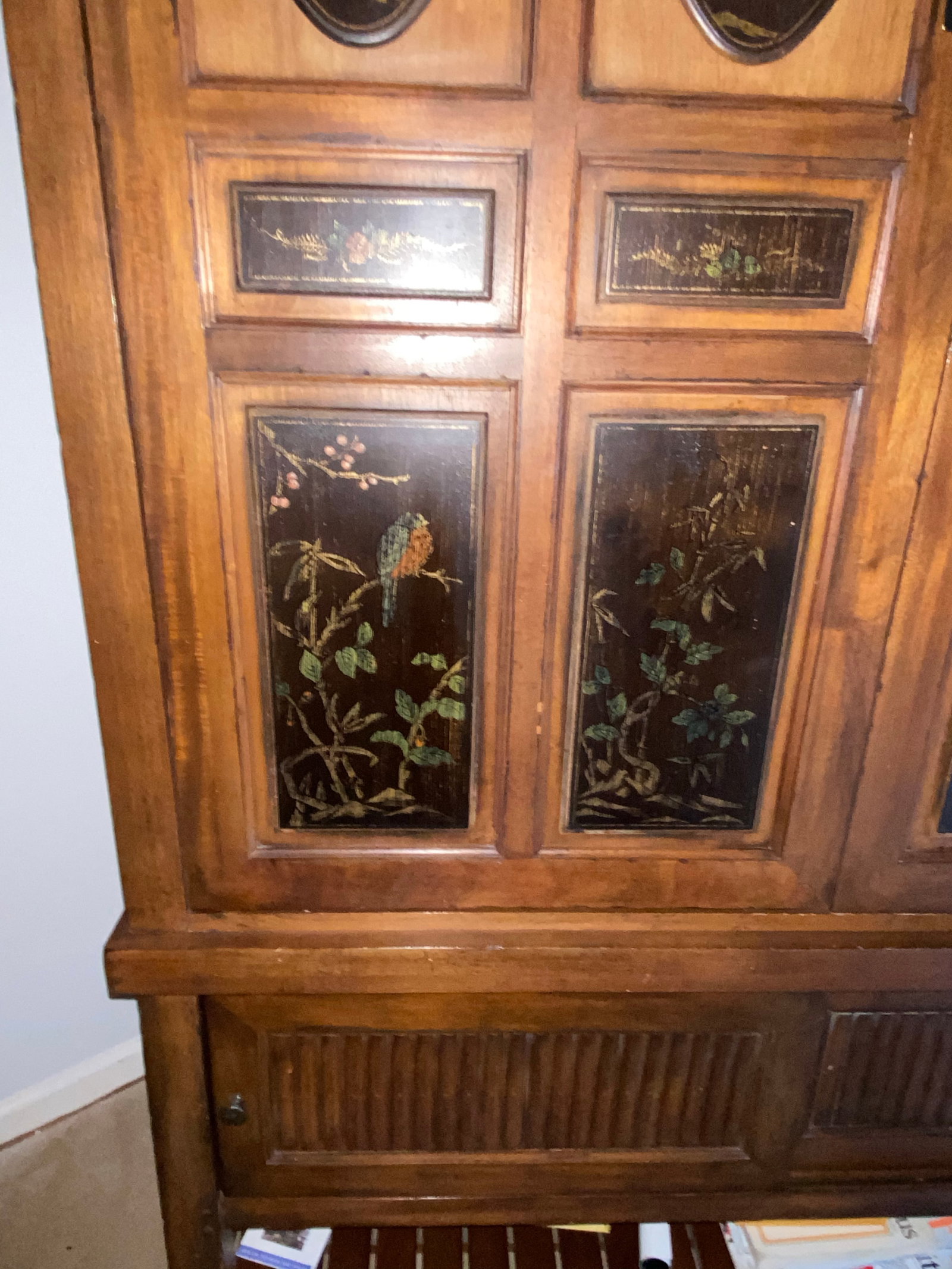 Late 20th Century Mandalay by Drexel Heritage Entertainment Armoire in Decorative Asian-Style - 3