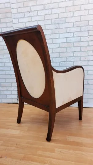 Vintage Oval Open Back Lounge Chair by Baker the Milling Road Collection - 3