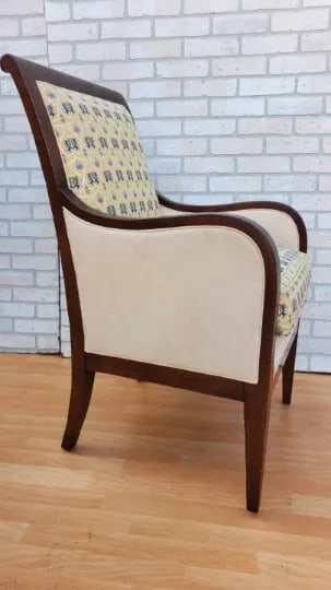 Vintage Oval Open Back Lounge Chair by Baker the Milling Road Collection - 4
