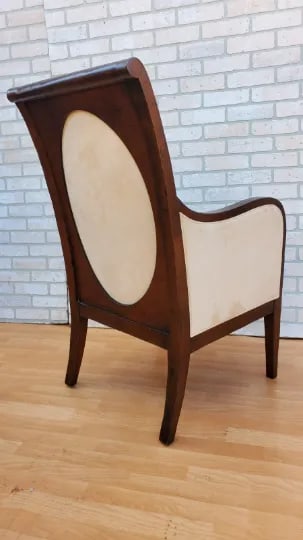 Vintage Oval Open Back Lounge Chair by Baker the Milling Road Collection - 5