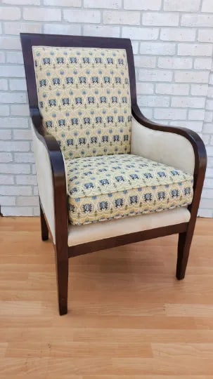 Vintage Oval Open Back Lounge Chair by Baker the Milling Road Collection - 7