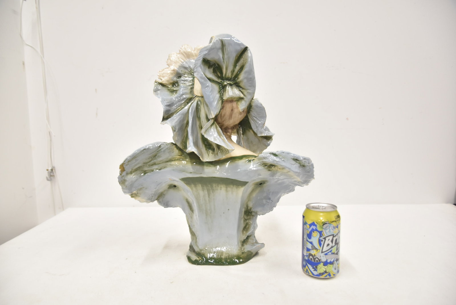 Early 20th Century Glazed Turn Tepltiz Amphora Bust of Woman - 9