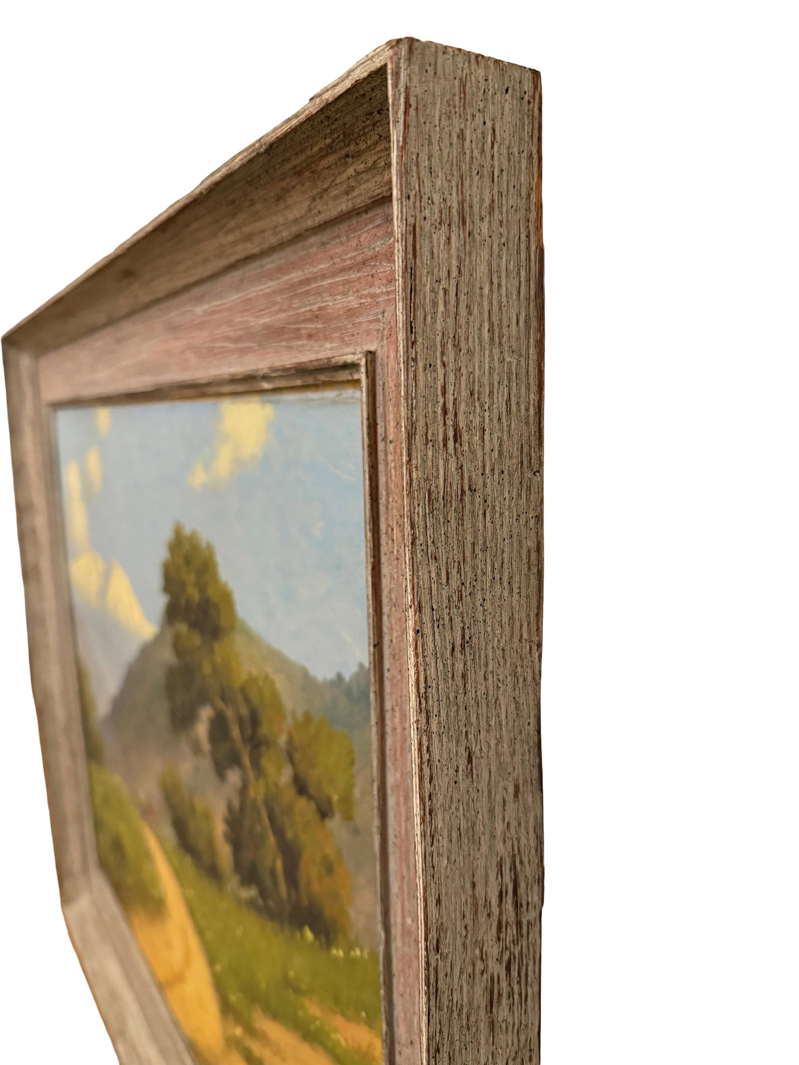 Mid-Century Chilean Landscape Oil Painting, Signed & Dated 1957, Original Frame - 5