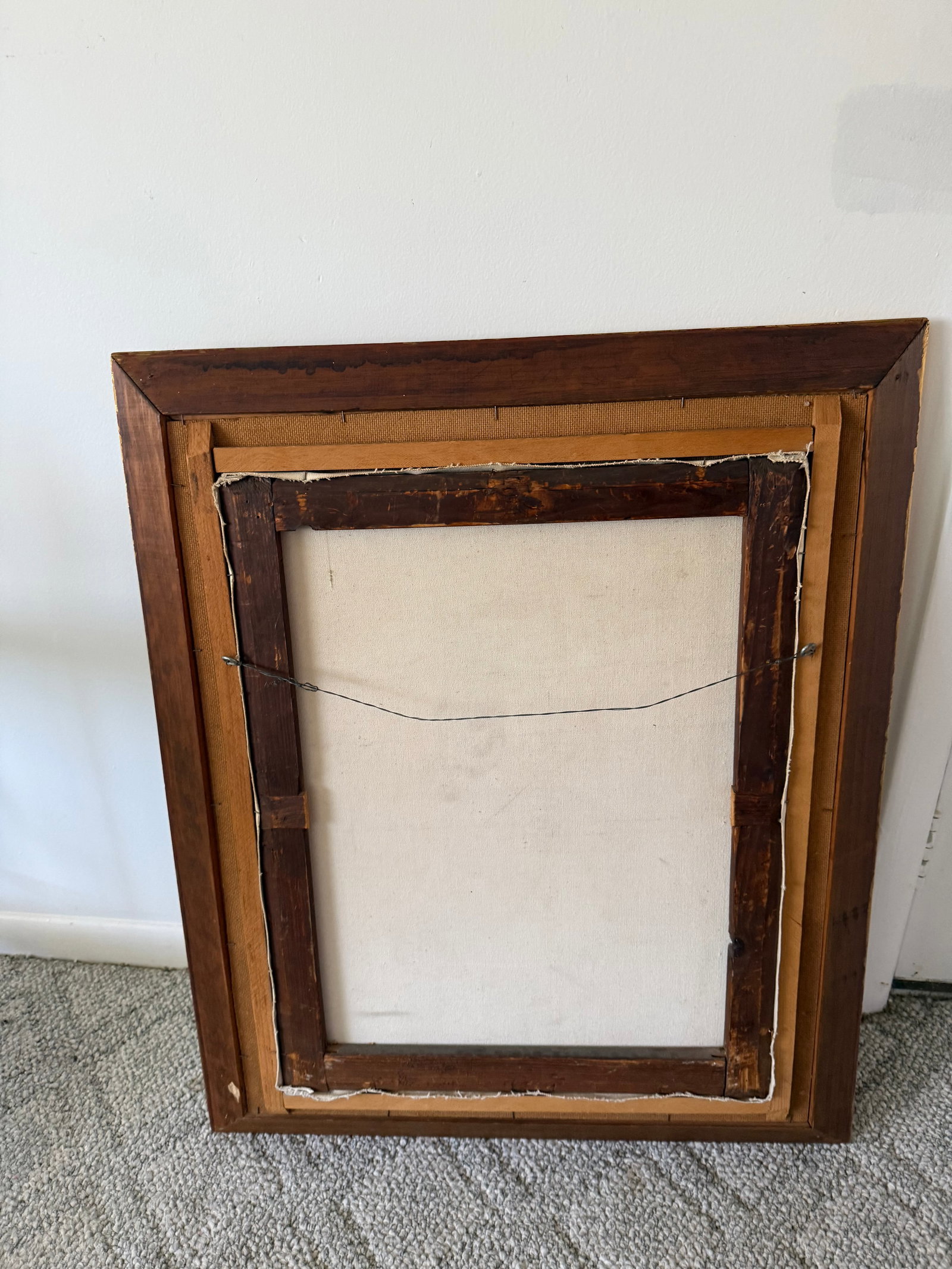 19th Century Granduer Antique Portrait Oil Paint on Canvas Classic Lady - 11