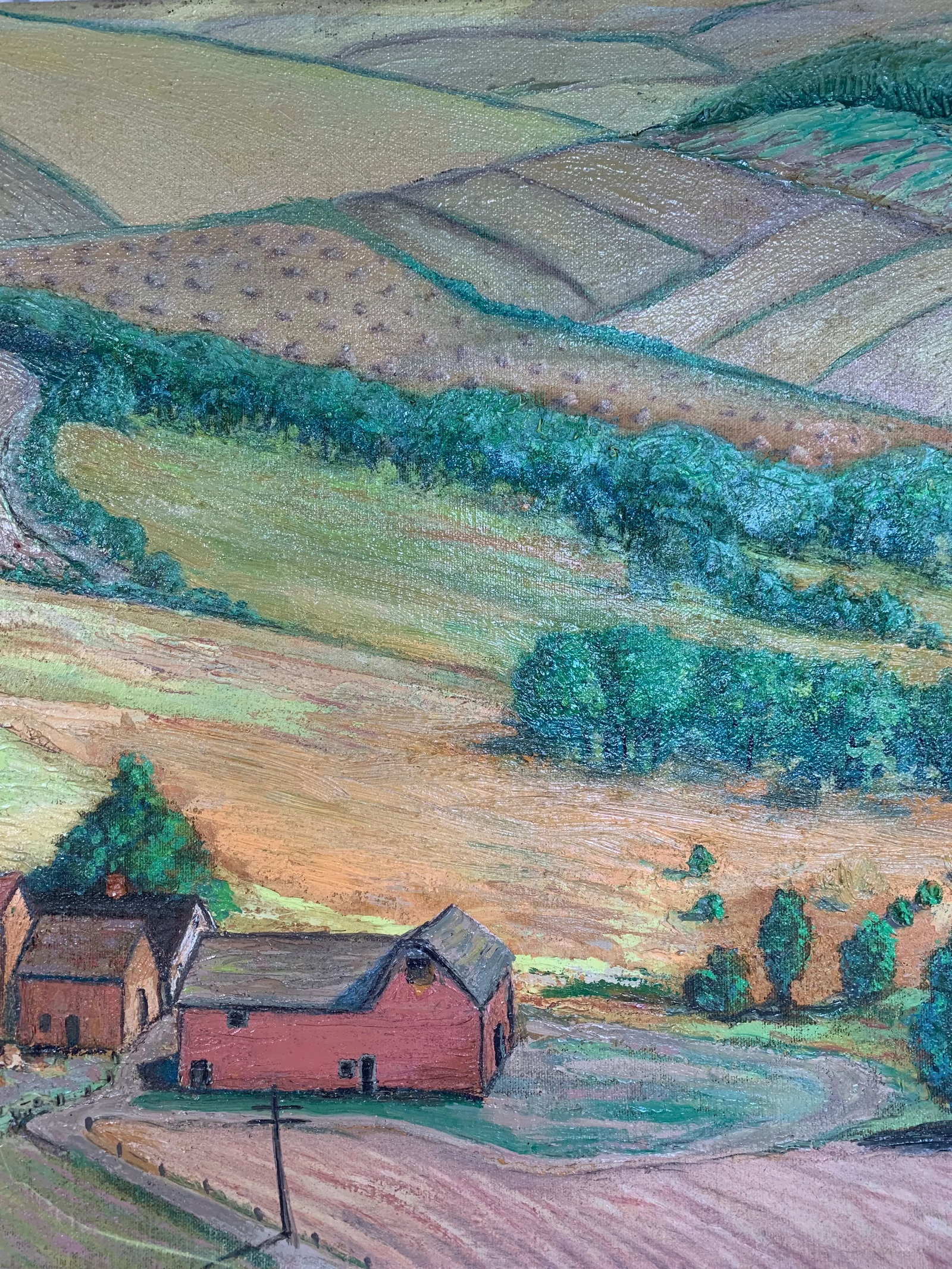 Early 20th Century Regionalism Landscape Painting - 3