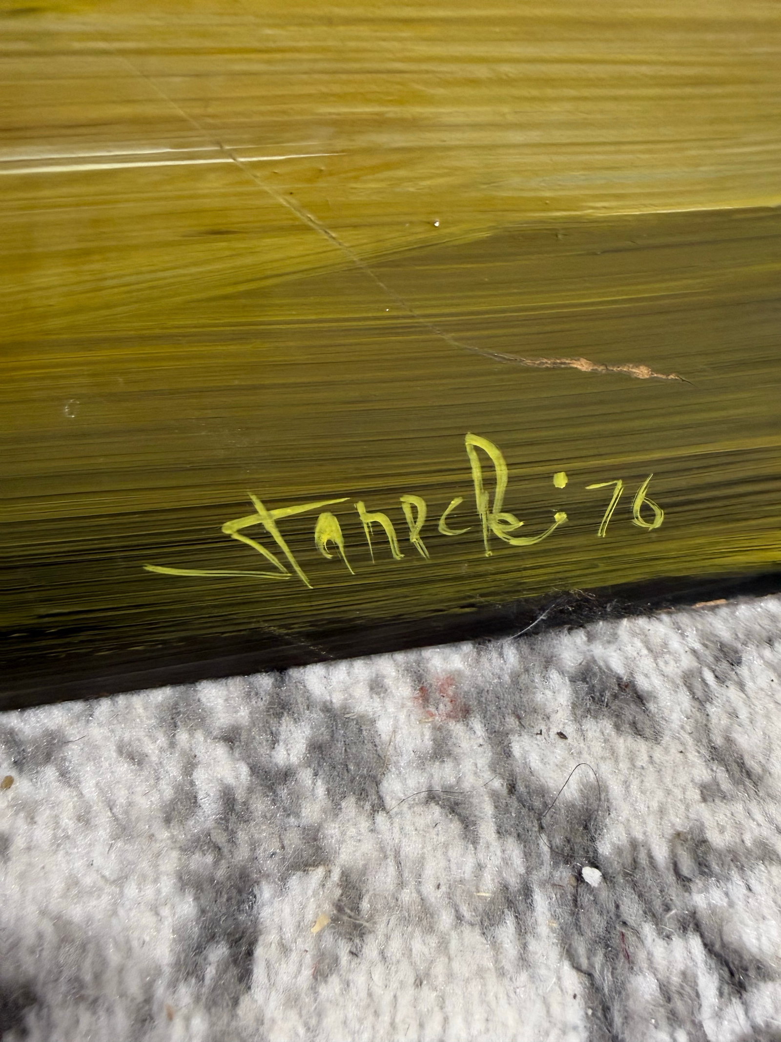 Edgar a Starek Painting Oil on Board Signed 1976 New York City - 5