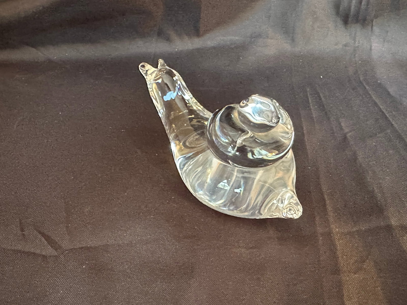 Swedish Mid Century Modern Art Glass Snail Figurine Paperweight - 10