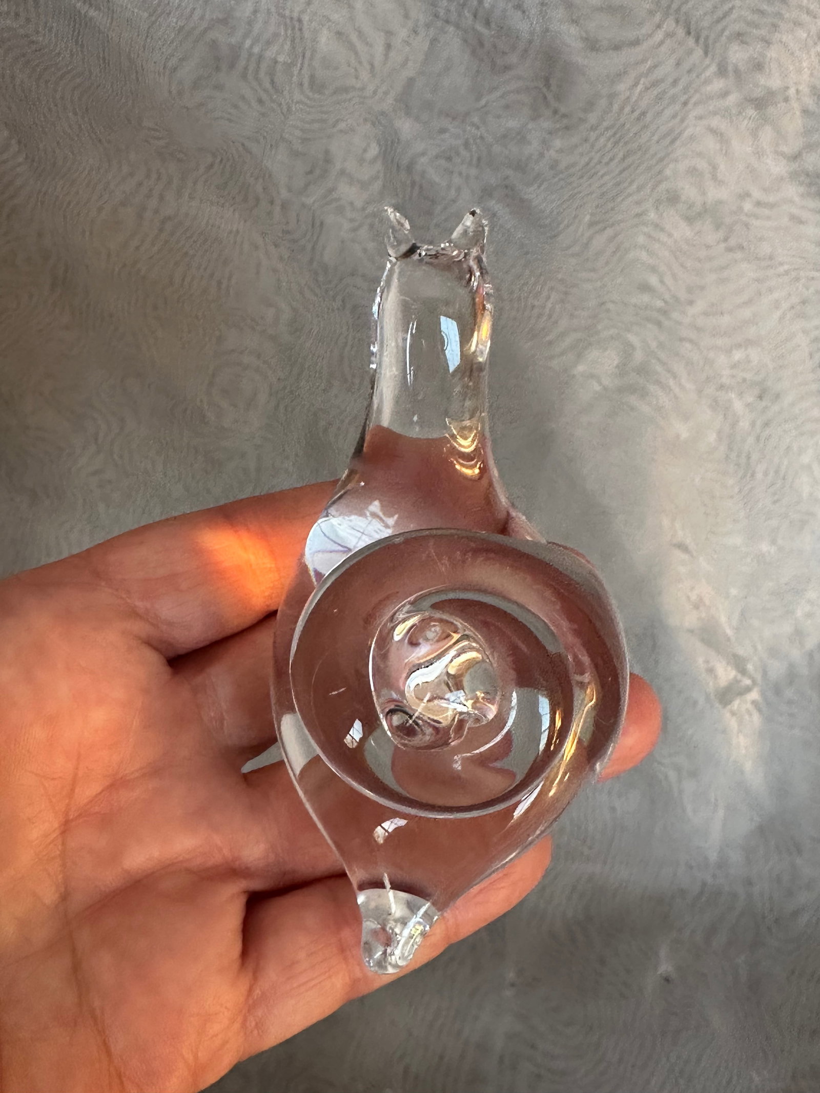 Swedish Mid Century Modern Art Glass Snail Figurine Paperweight - 15