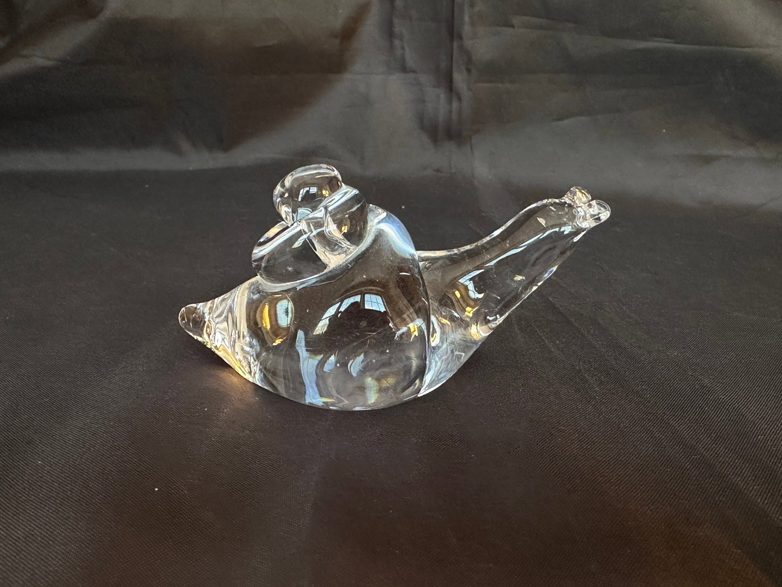 Swedish Mid Century Modern Art Glass Snail Figurine Paperweight - 3