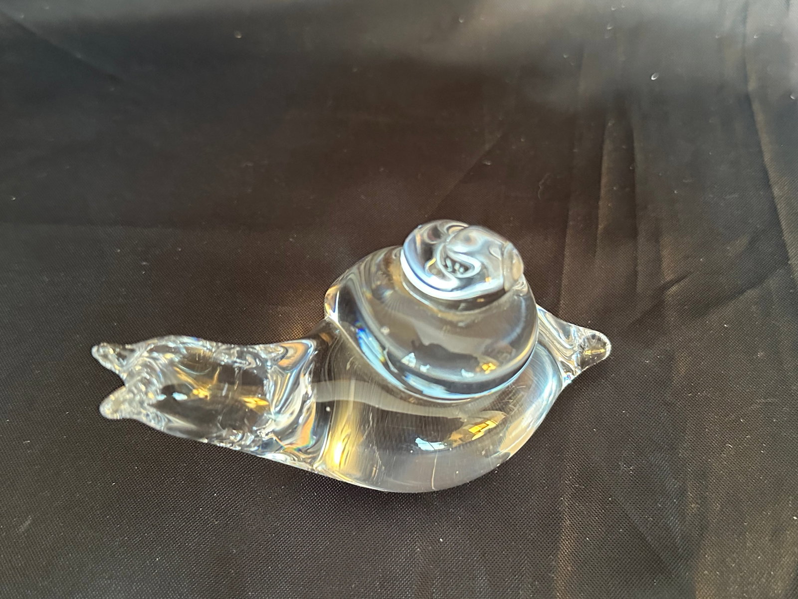 Swedish Mid Century Modern Art Glass Snail Figurine Paperweight - 4