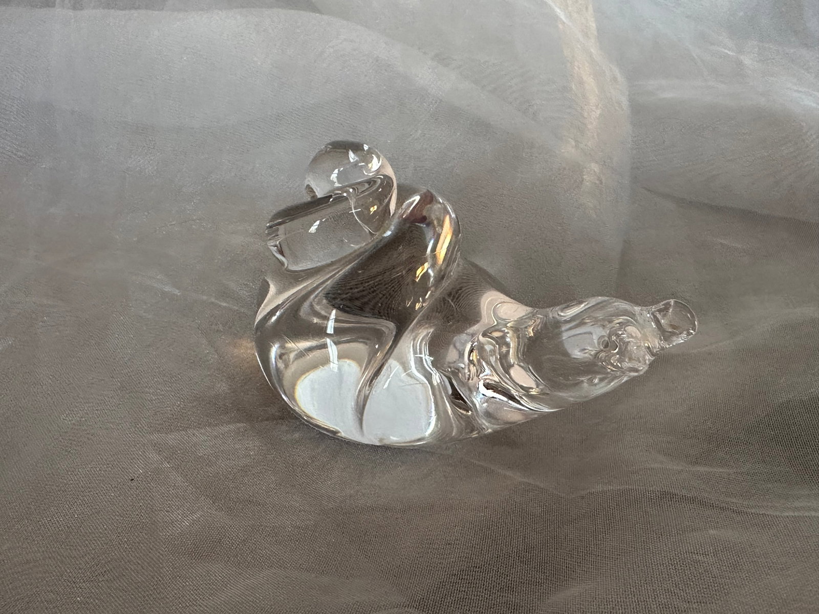 Swedish Mid Century Modern Art Glass Snail Figurine Paperweight - 5