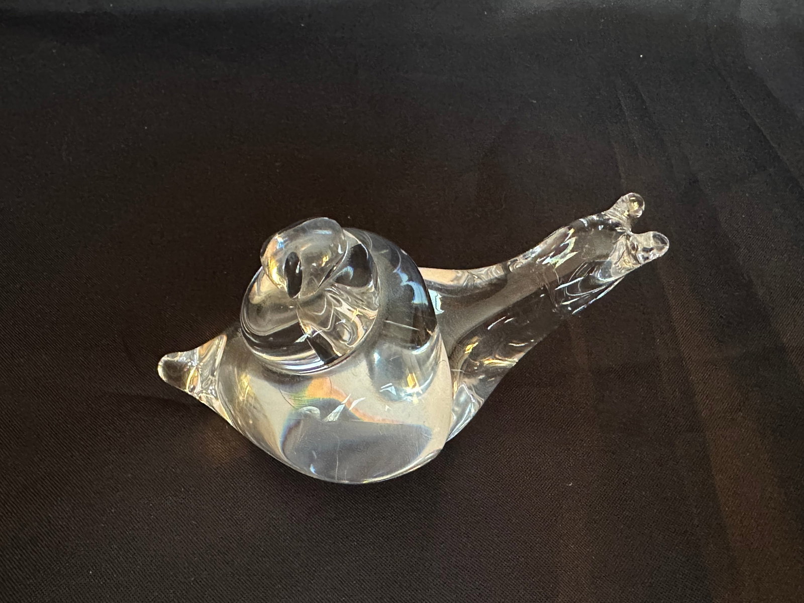 Swedish Mid Century Modern Art Glass Snail Figurine Paperweight - 8