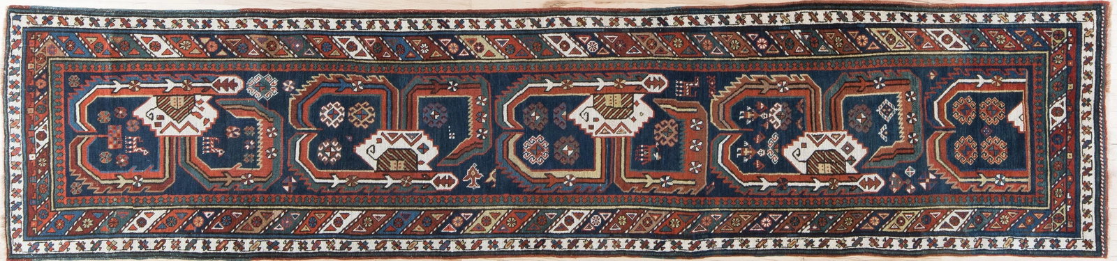 1900s Antique Persian Runner - 7