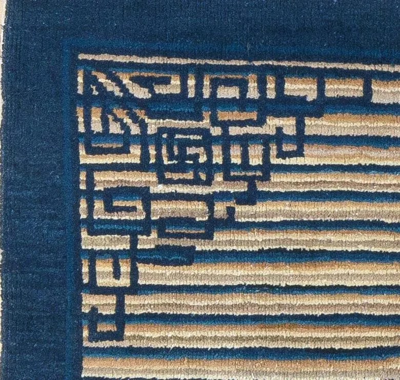 1920s Vintage Peking Chinese Rug 7'4" x 3'10" - 2