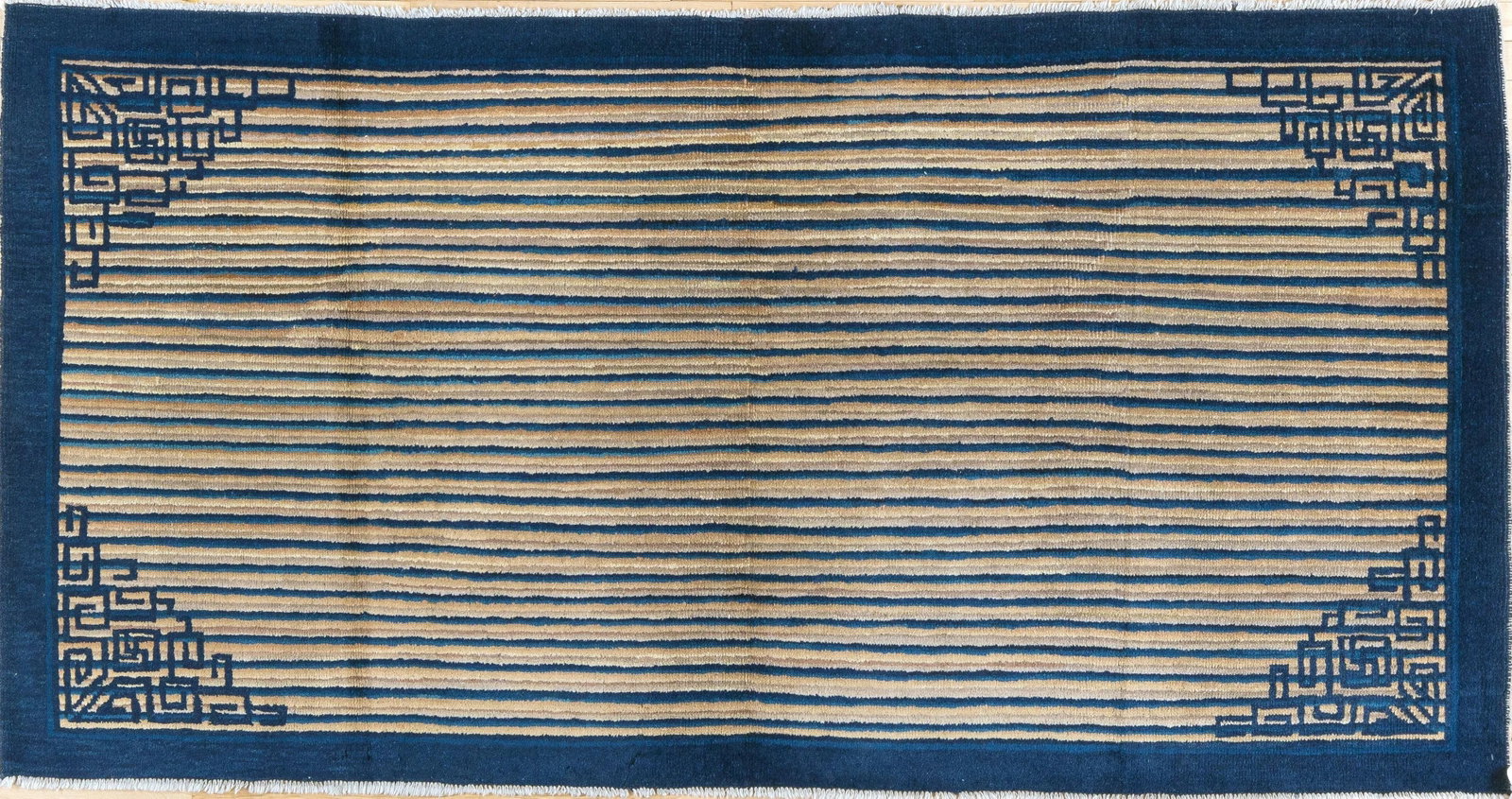 1920s Vintage Peking Chinese Rug 7'4" x 3'10" - 3