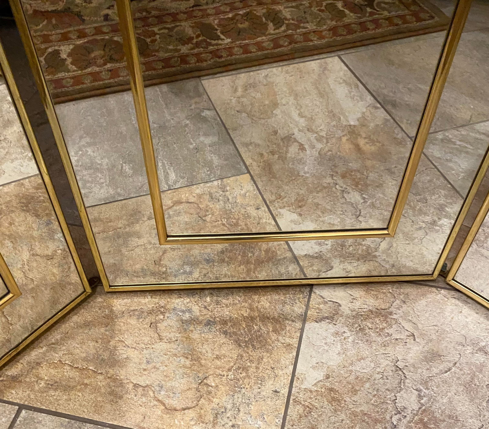 Mid-Century Modern Tri-Panel Dual-Sided Full Length Mirror - 10