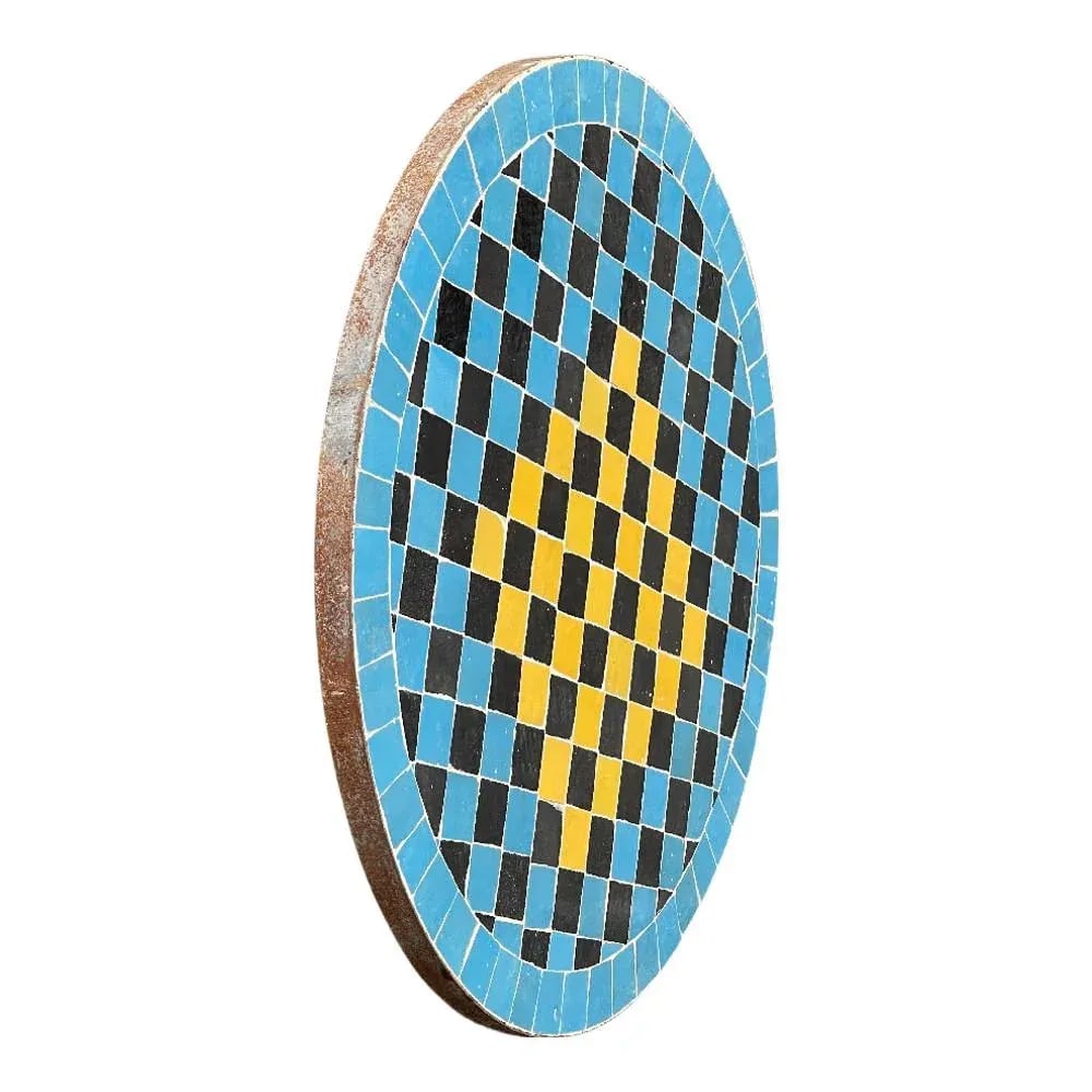 Moroccan Ceramic Tile Round Table Top - 2