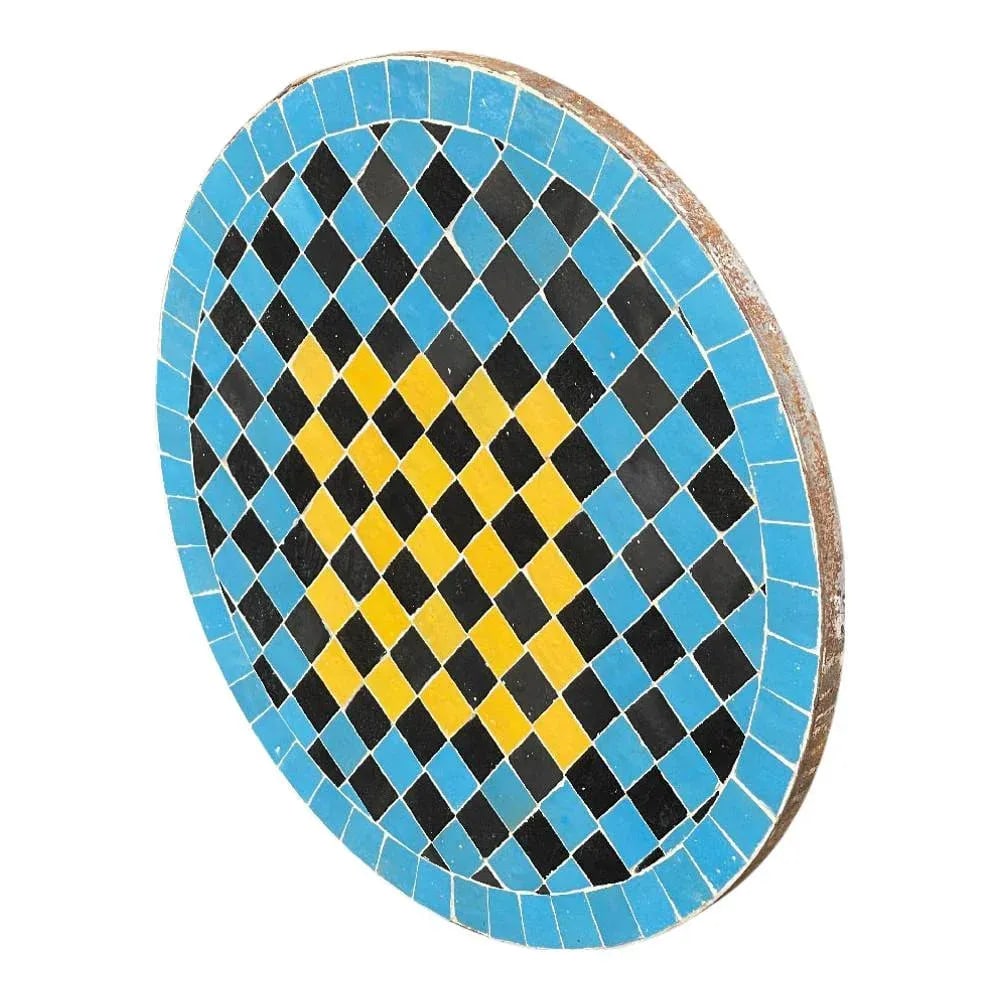 Moroccan Ceramic Tile Round Table Top - 3