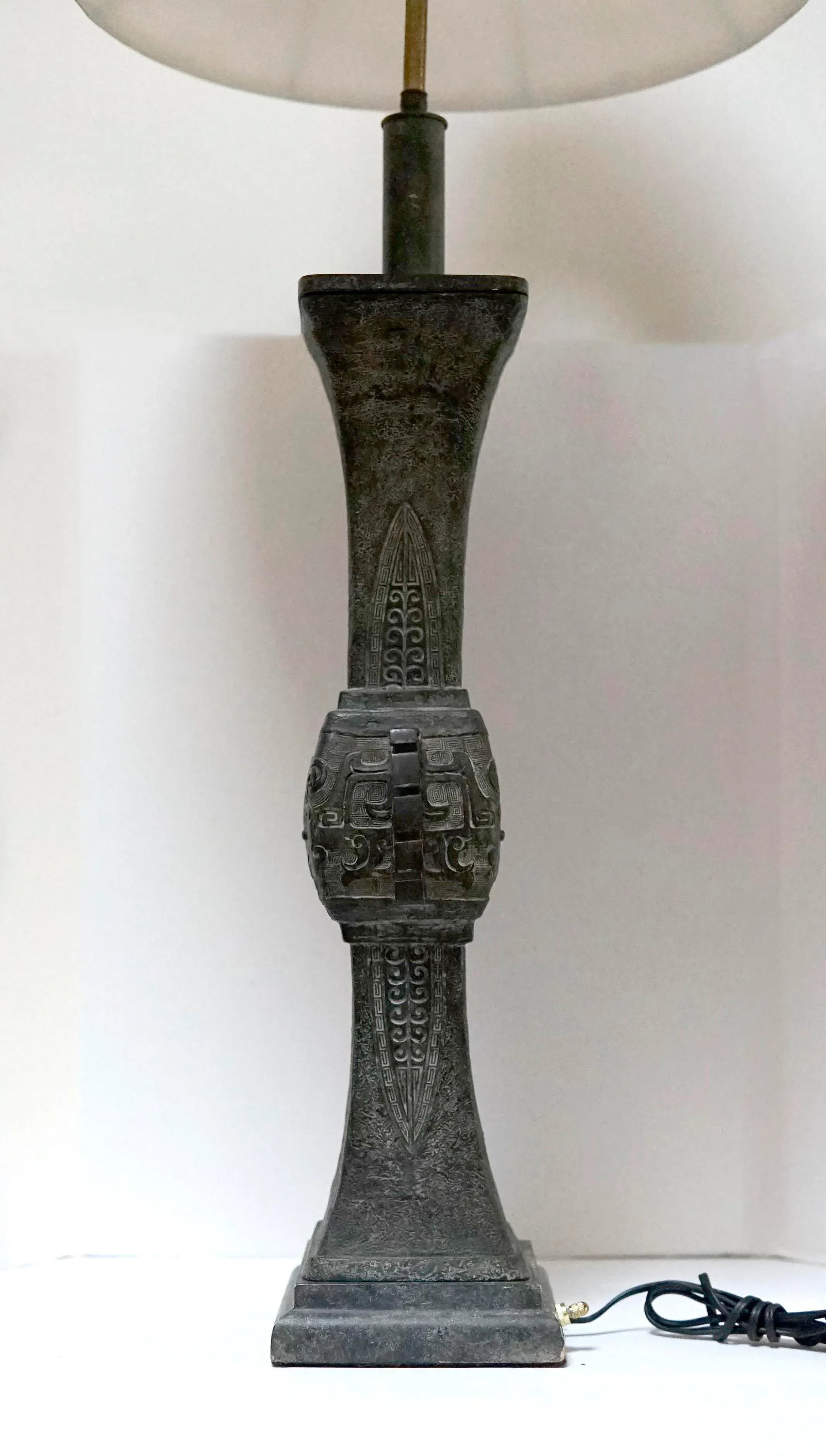 19th Century Japanese Bronze Table Lamp - 2