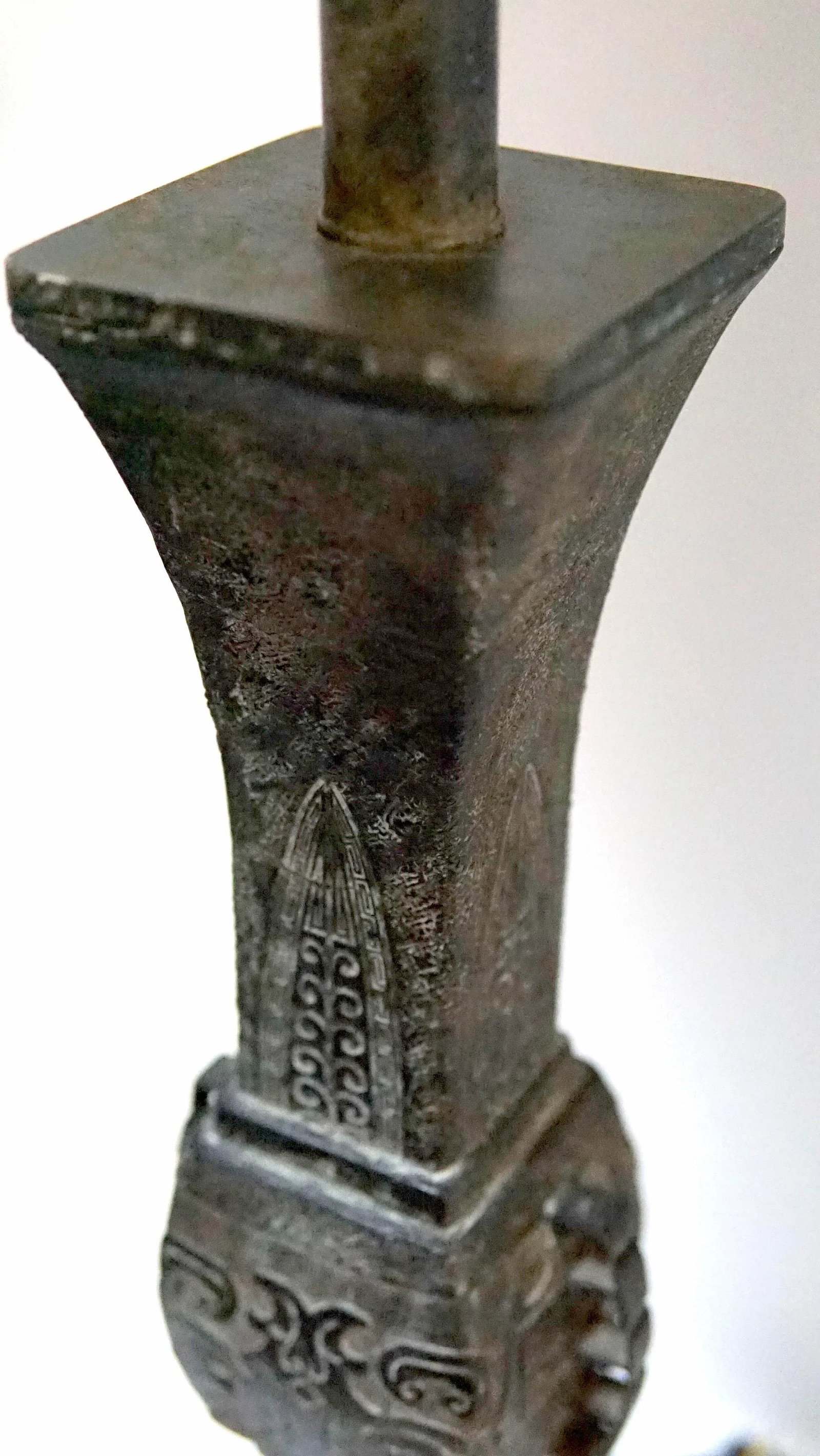 19th Century Japanese Bronze Table Lamp - 8