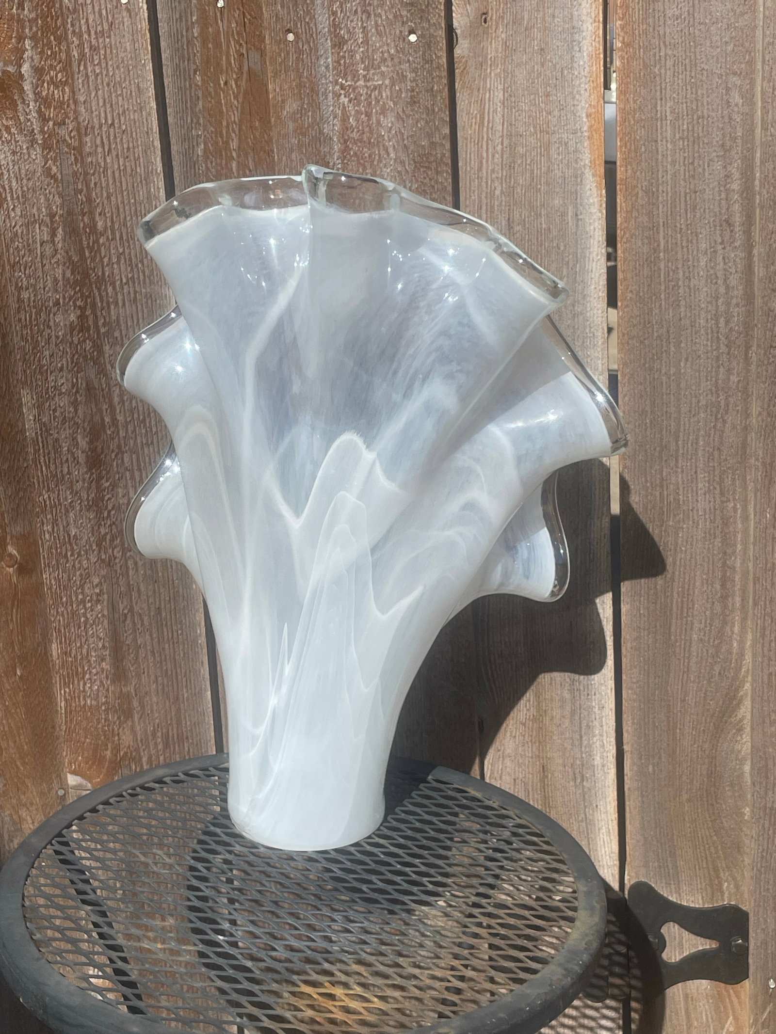 Large Italian Murano Wave Vase - 2