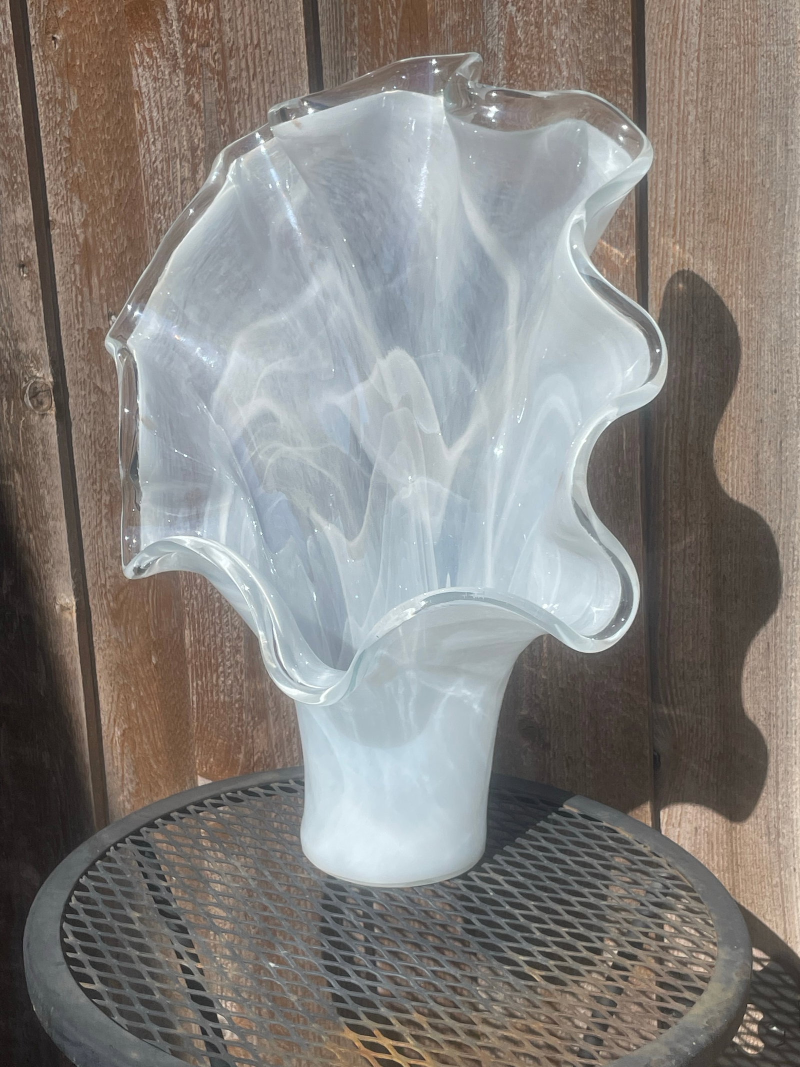 Large Italian Murano Wave Vase - 3