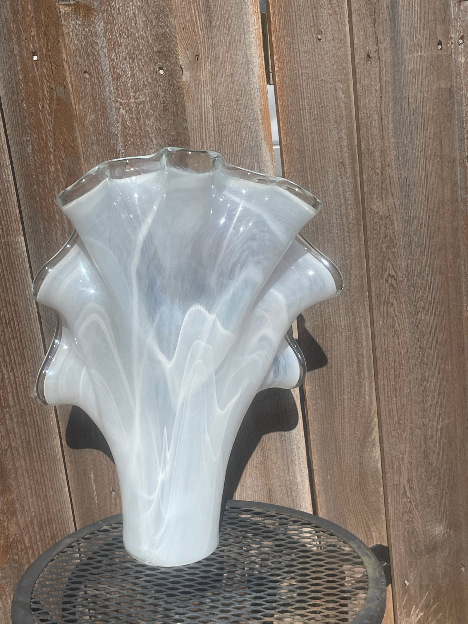Large Italian Murano Wave Vase - 5