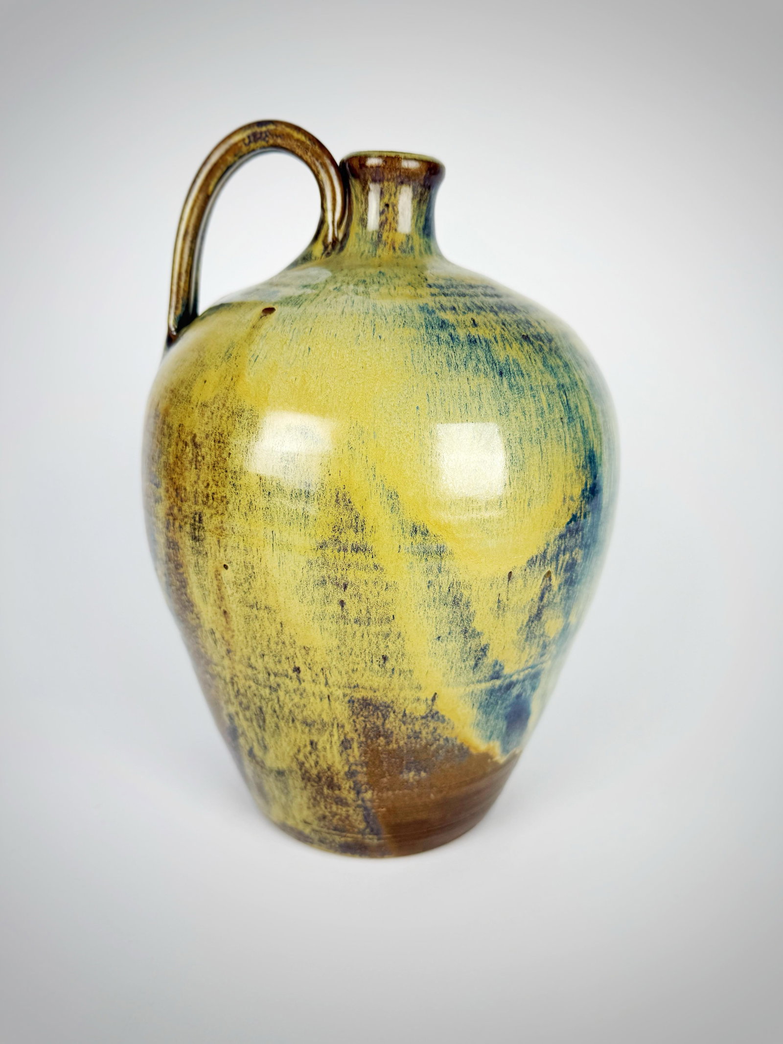 1982 Signed Studio Pottery Jug - Teague (w.d.g.) - Glazed Stoneware - 4