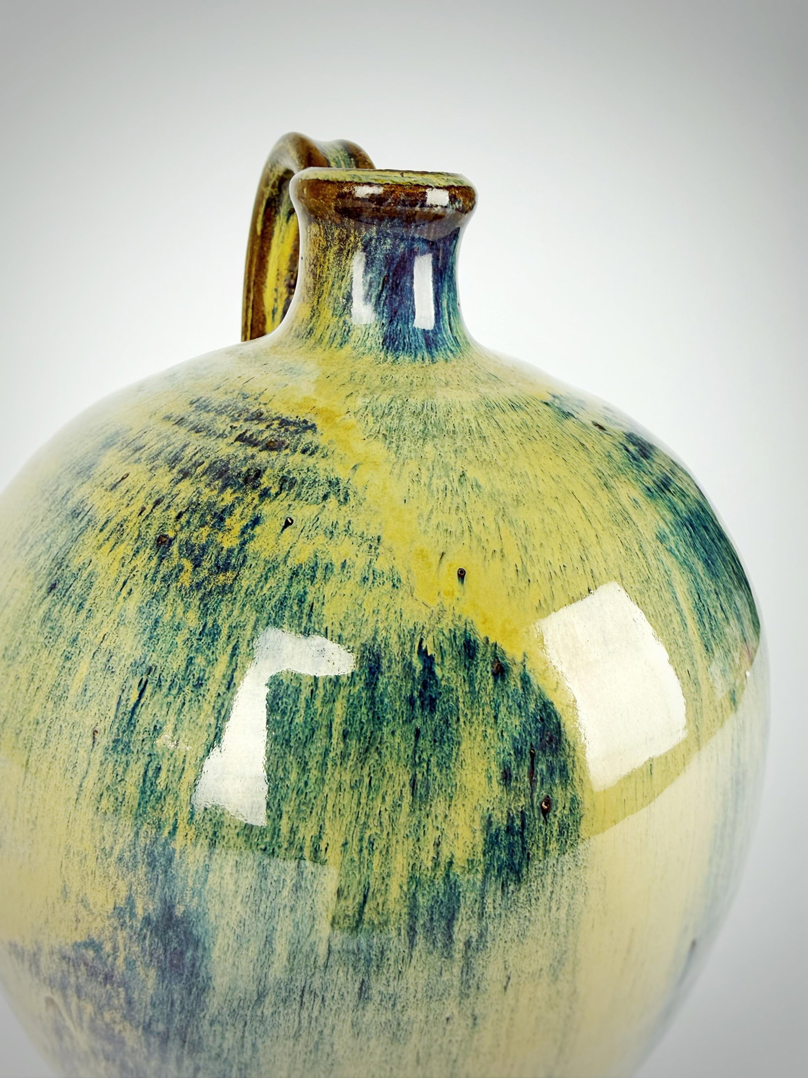 1982 Signed Studio Pottery Jug - Teague (w.d.g.) - Glazed Stoneware - 6
