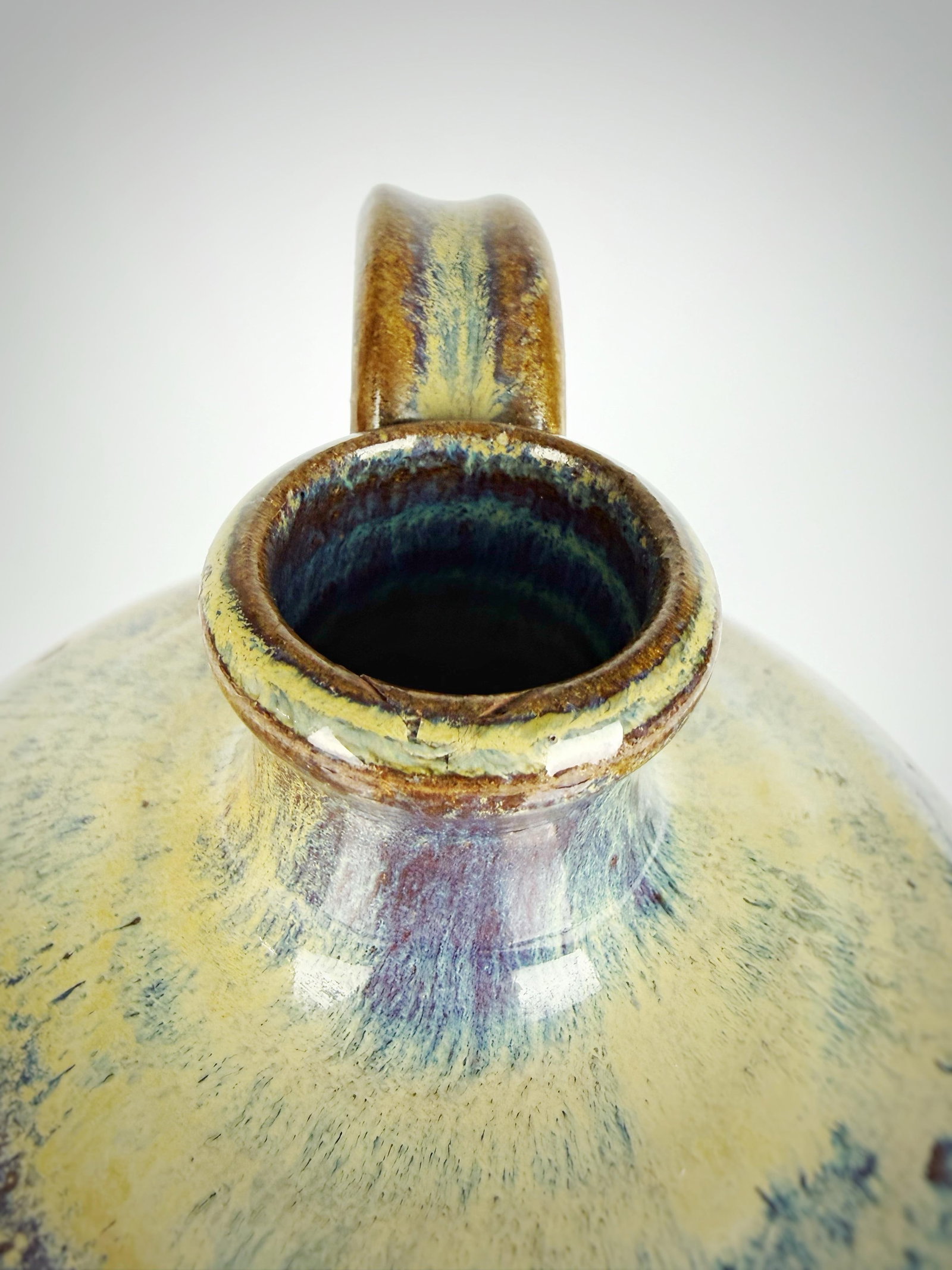 1982 Signed Studio Pottery Jug - Teague (w.d.g.) - Glazed Stoneware - 7