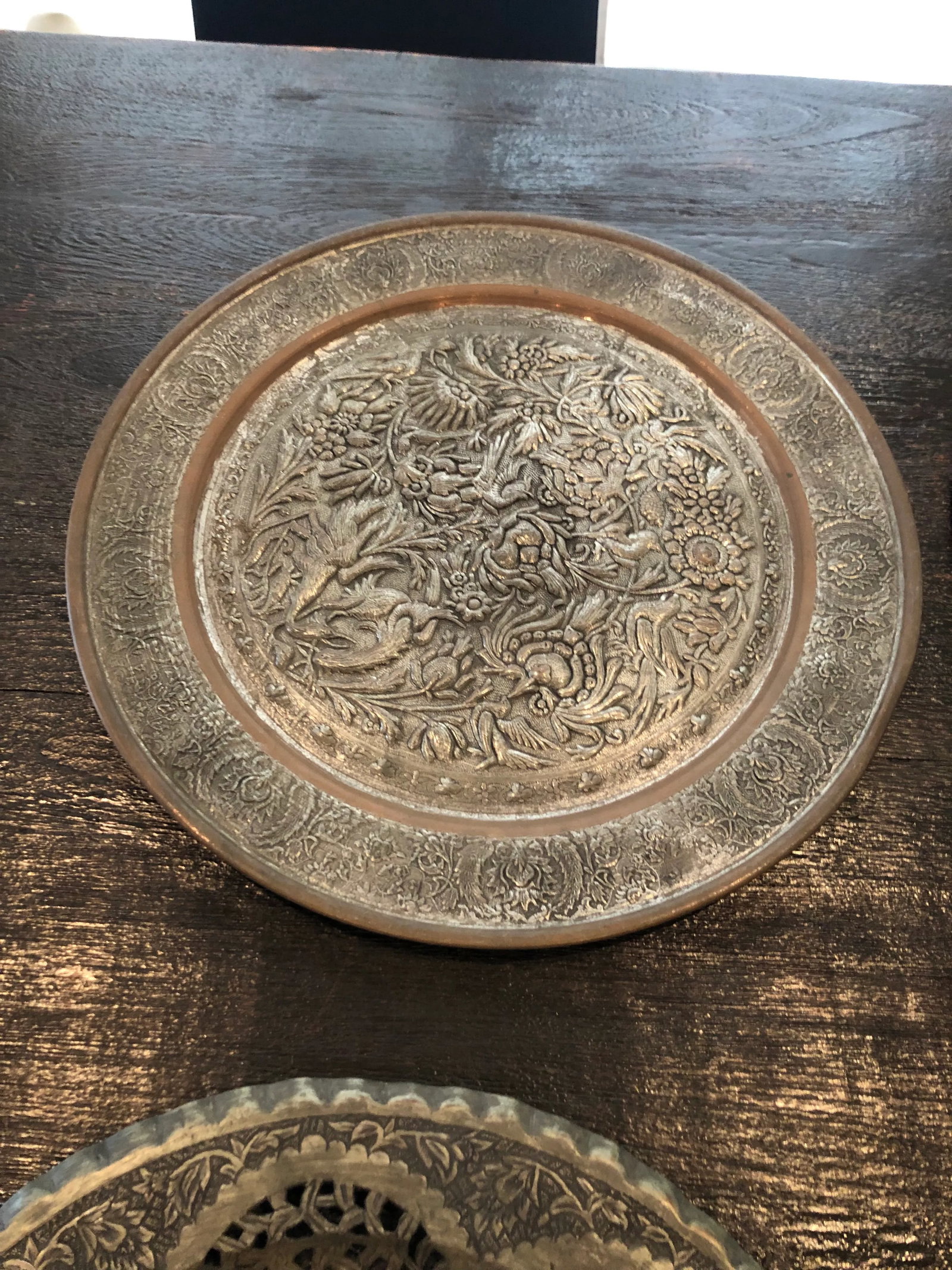 1960s Middle Eastern Silver Wall Trays - Set of 4 - 10