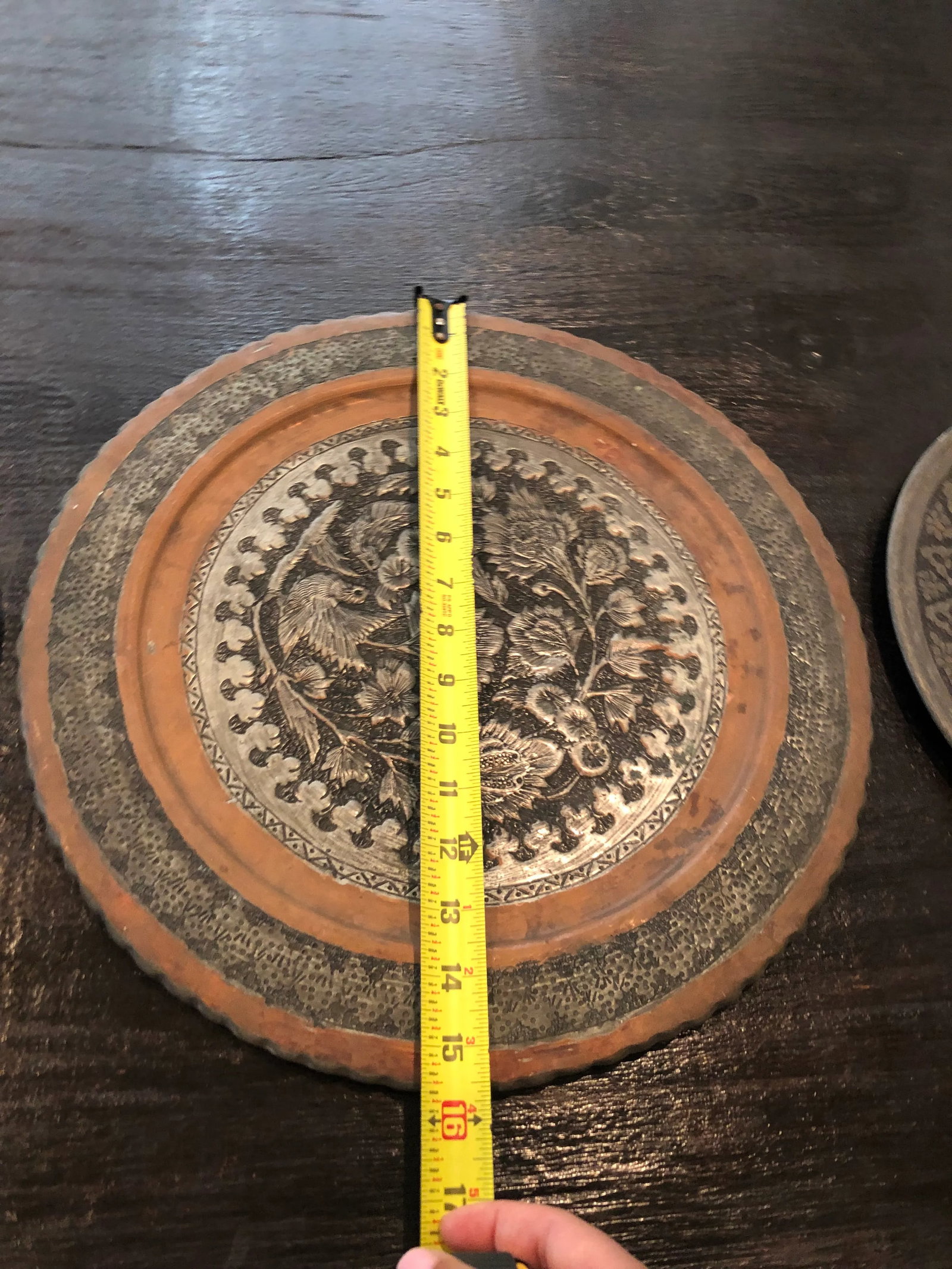 1960s Middle Eastern Silver Wall Trays - Set of 4 - 2