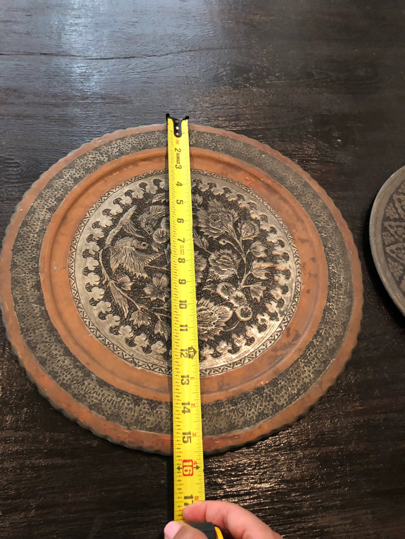1960s Middle Eastern Silver Wall Trays - Set of 4 - 3