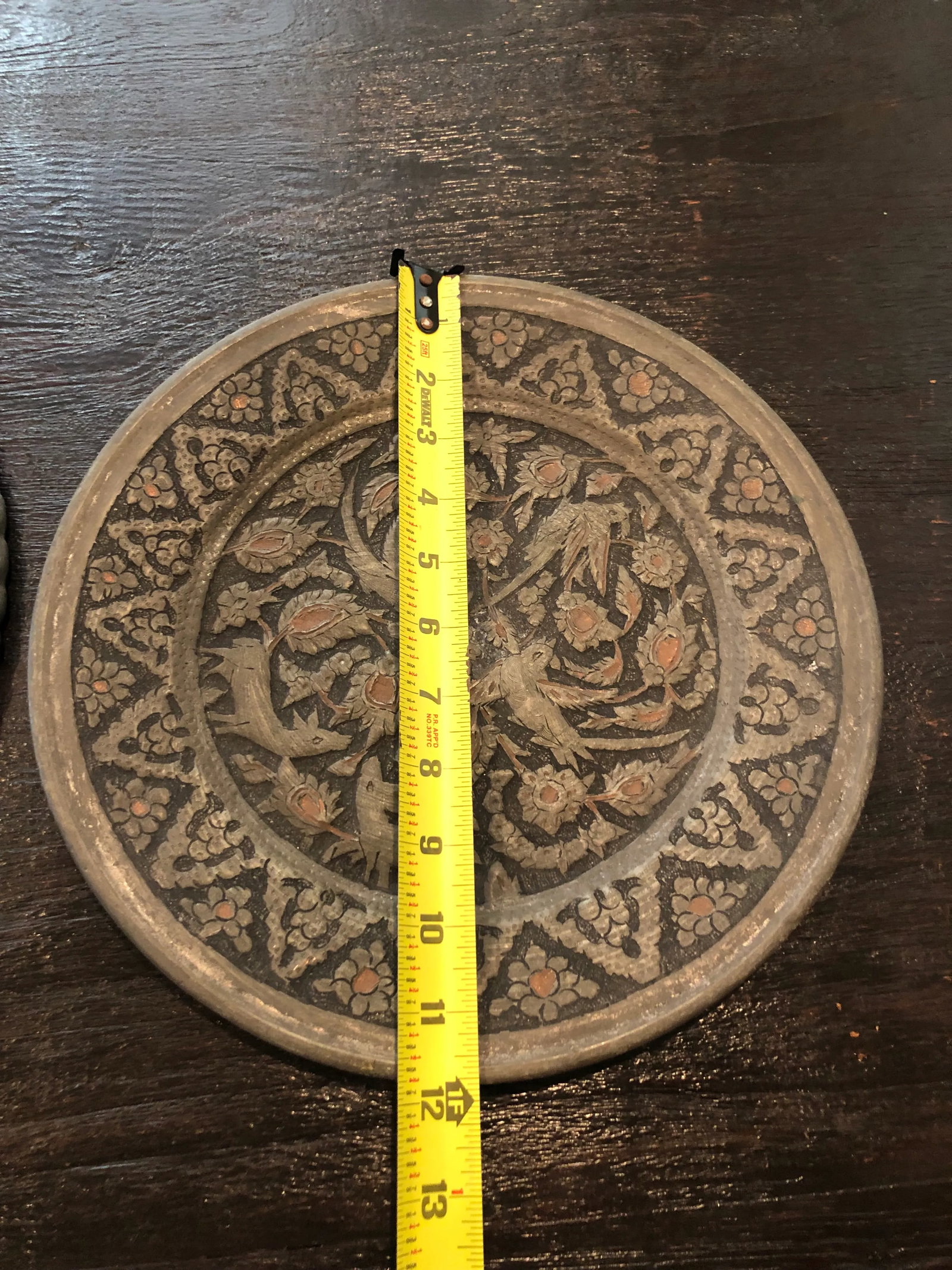1960s Middle Eastern Silver Wall Trays - Set of 4 - 4