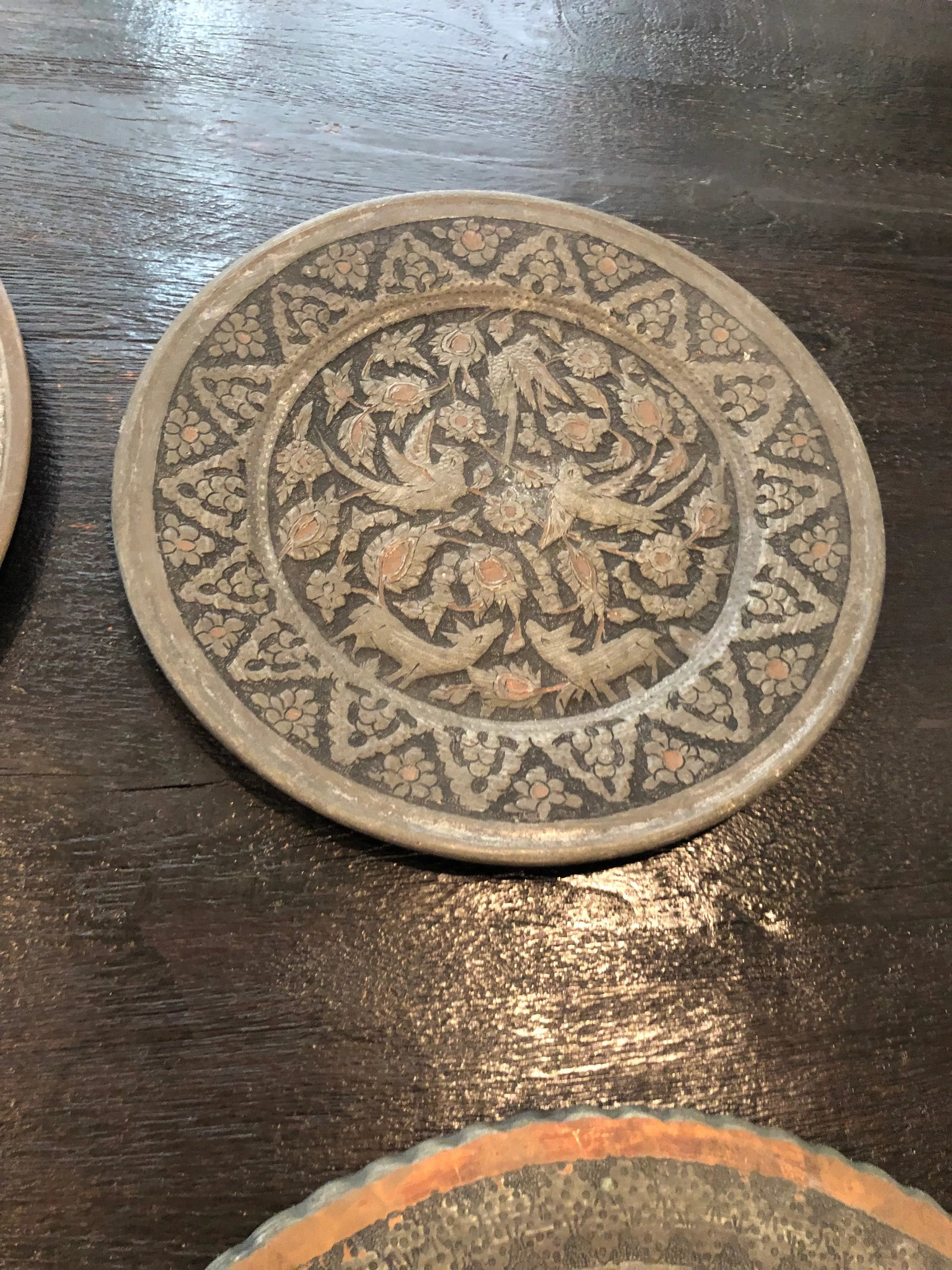 1960s Middle Eastern Silver Wall Trays - Set of 4 - 7