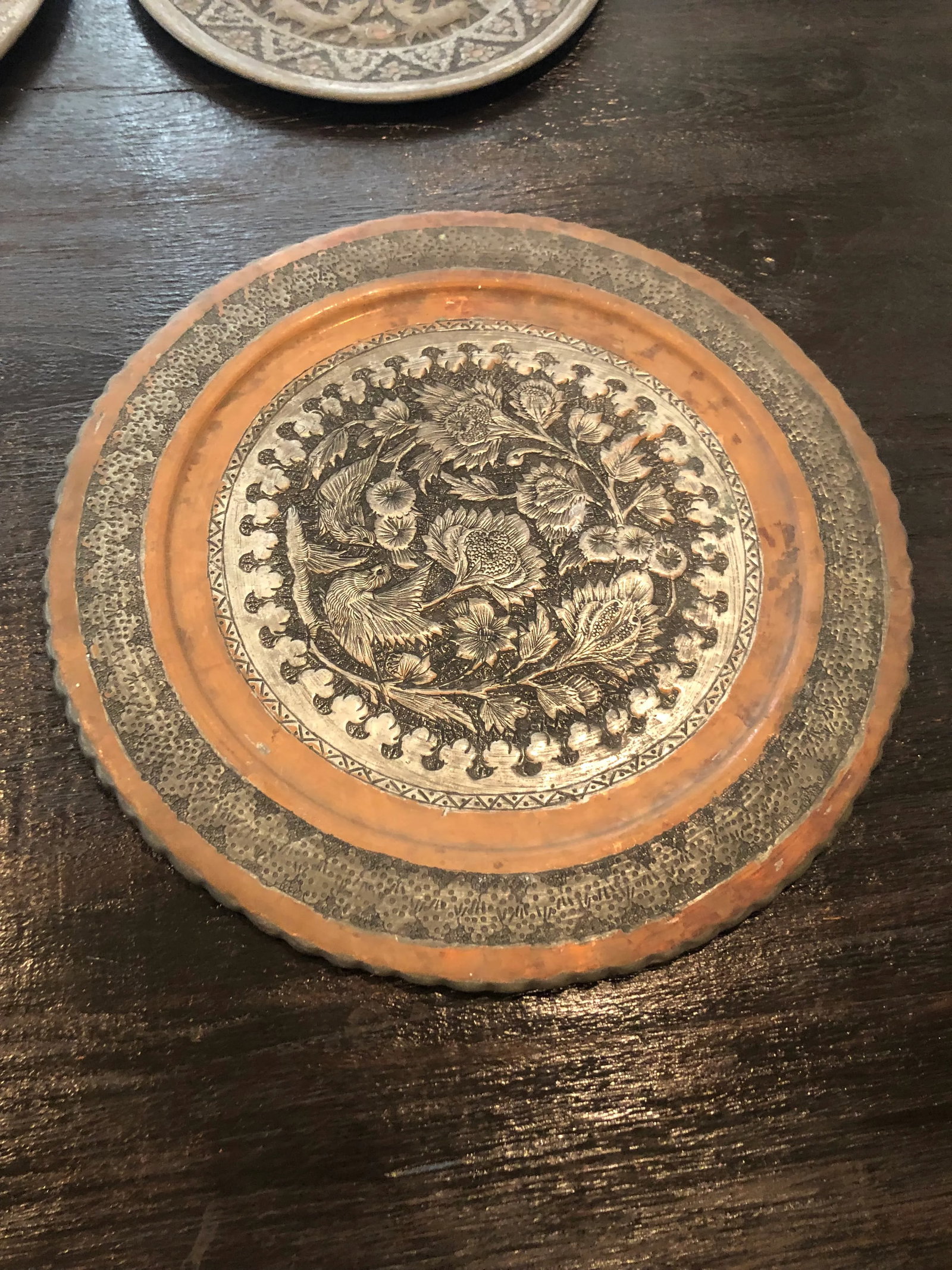 1960s Middle Eastern Silver Wall Trays - Set of 4 - 9