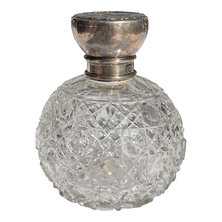 Vintage Sterling Silver & Cut Crystal Perfume Bottle (1 of 13)