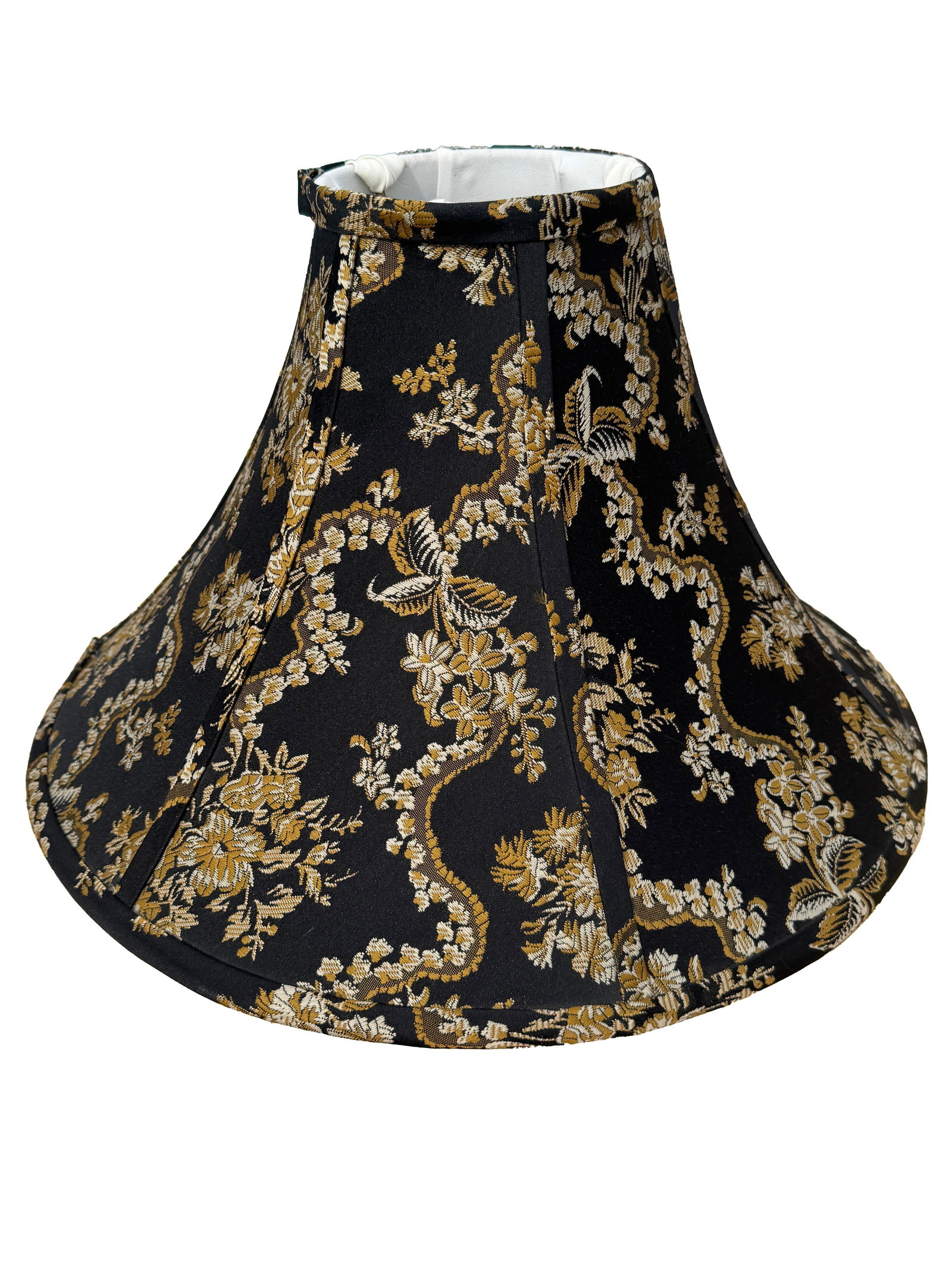 Pagoda Style Black & Gold Chinoiserie Lamp Shade, Hollywood Regency, Mid 20th Century - 2