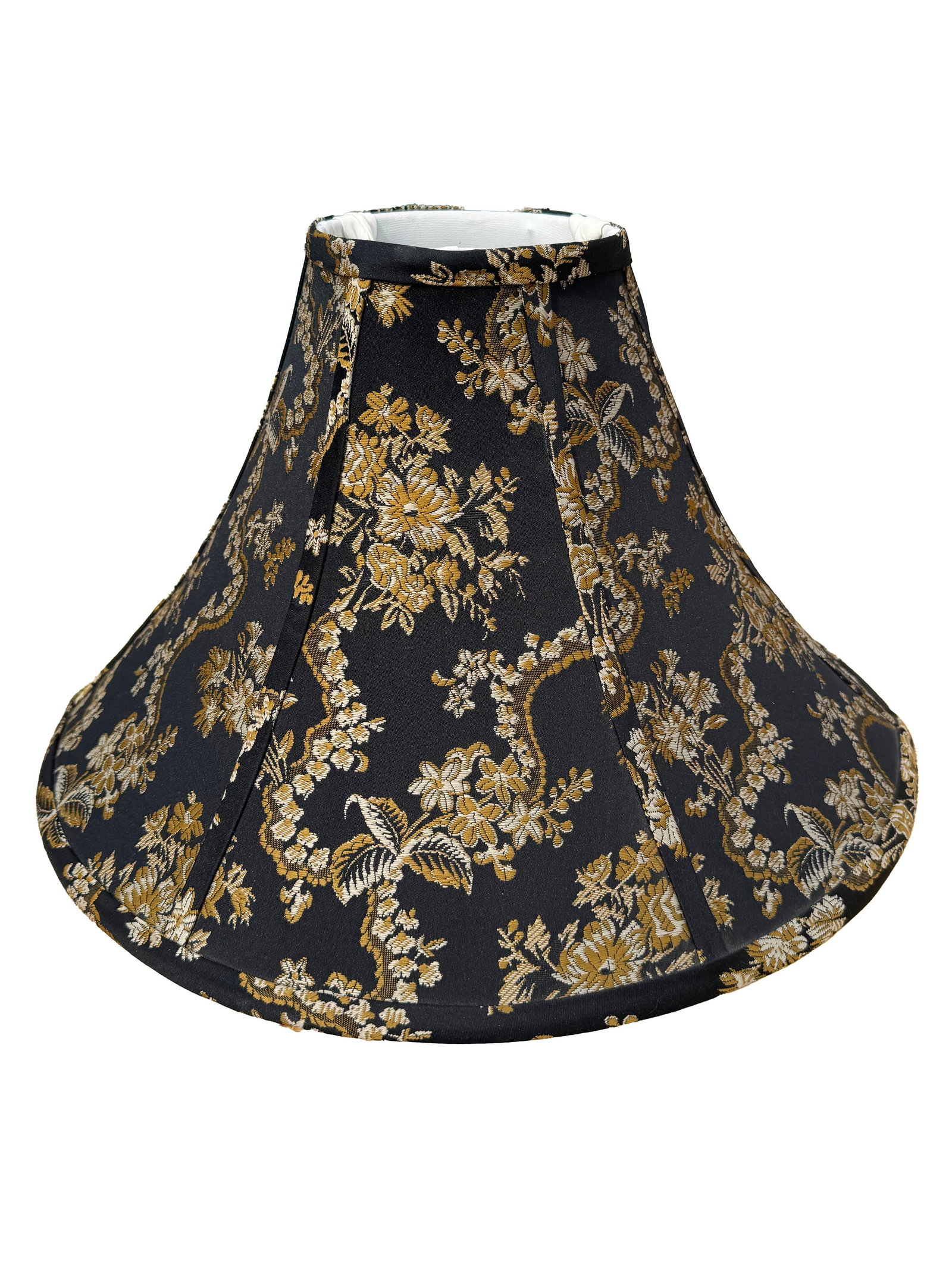 Pagoda Style Black & Gold Chinoiserie Lamp Shade, Hollywood Regency, Mid 20th Century - 3