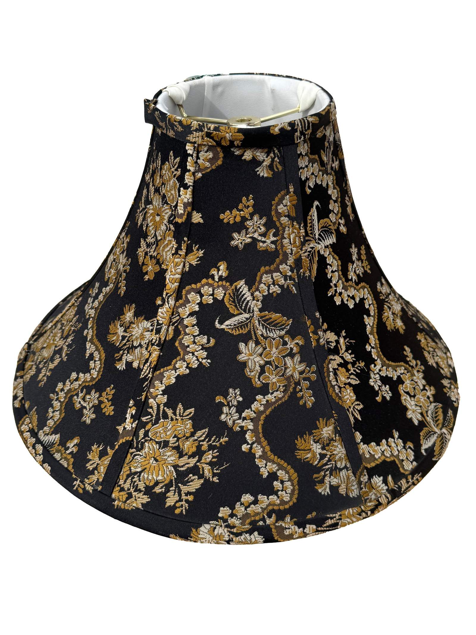 Pagoda Style Black & Gold Chinoiserie Lamp Shade, Hollywood Regency, Mid 20th Century - 4