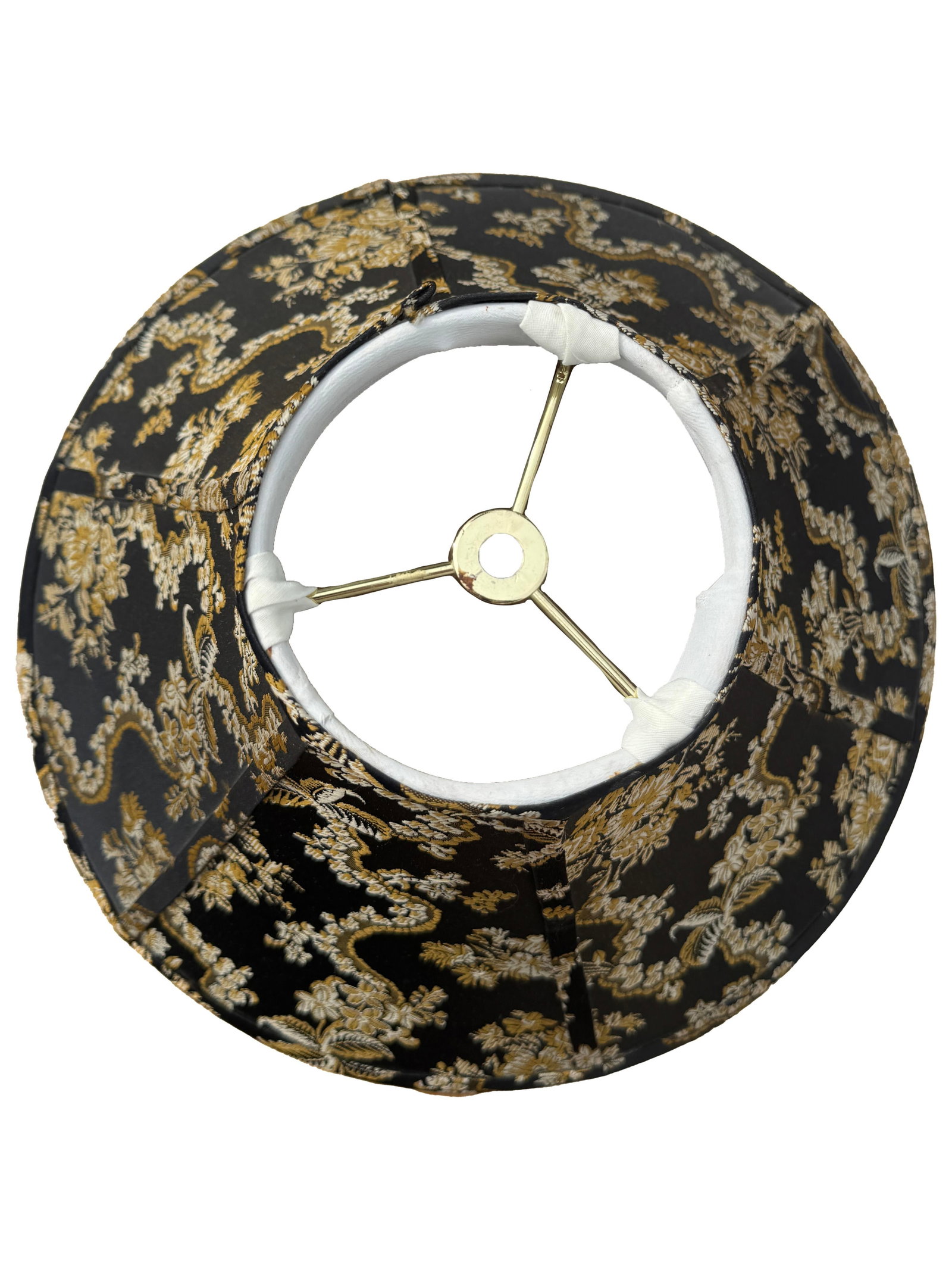 Pagoda Style Black & Gold Chinoiserie Lamp Shade, Hollywood Regency, Mid 20th Century - 5